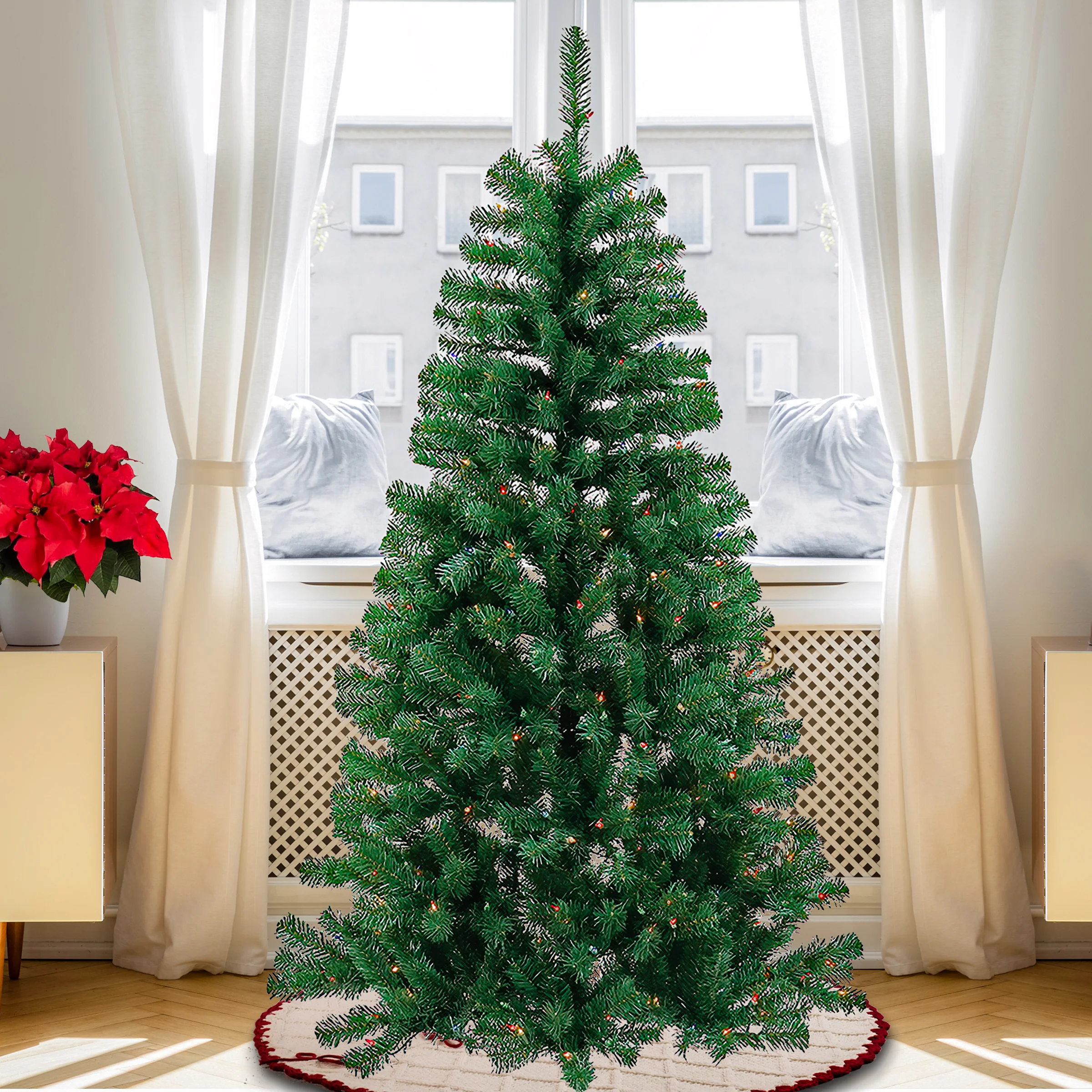 6 ft. Acacia Tree with Multicolor Lights, Plug-In - Image 16
