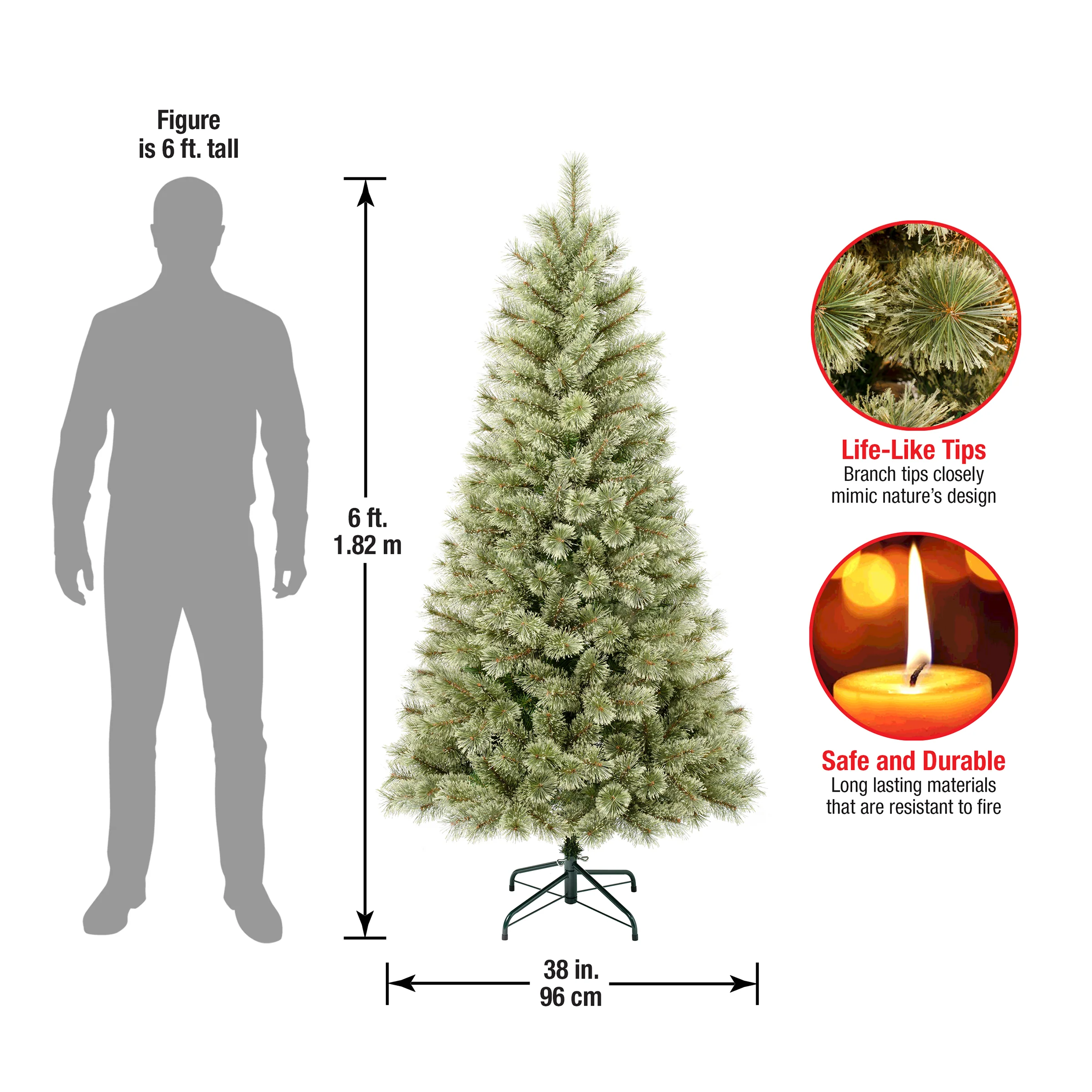 6 ft. Arcadia Pine Cashmere Tree - Image 4