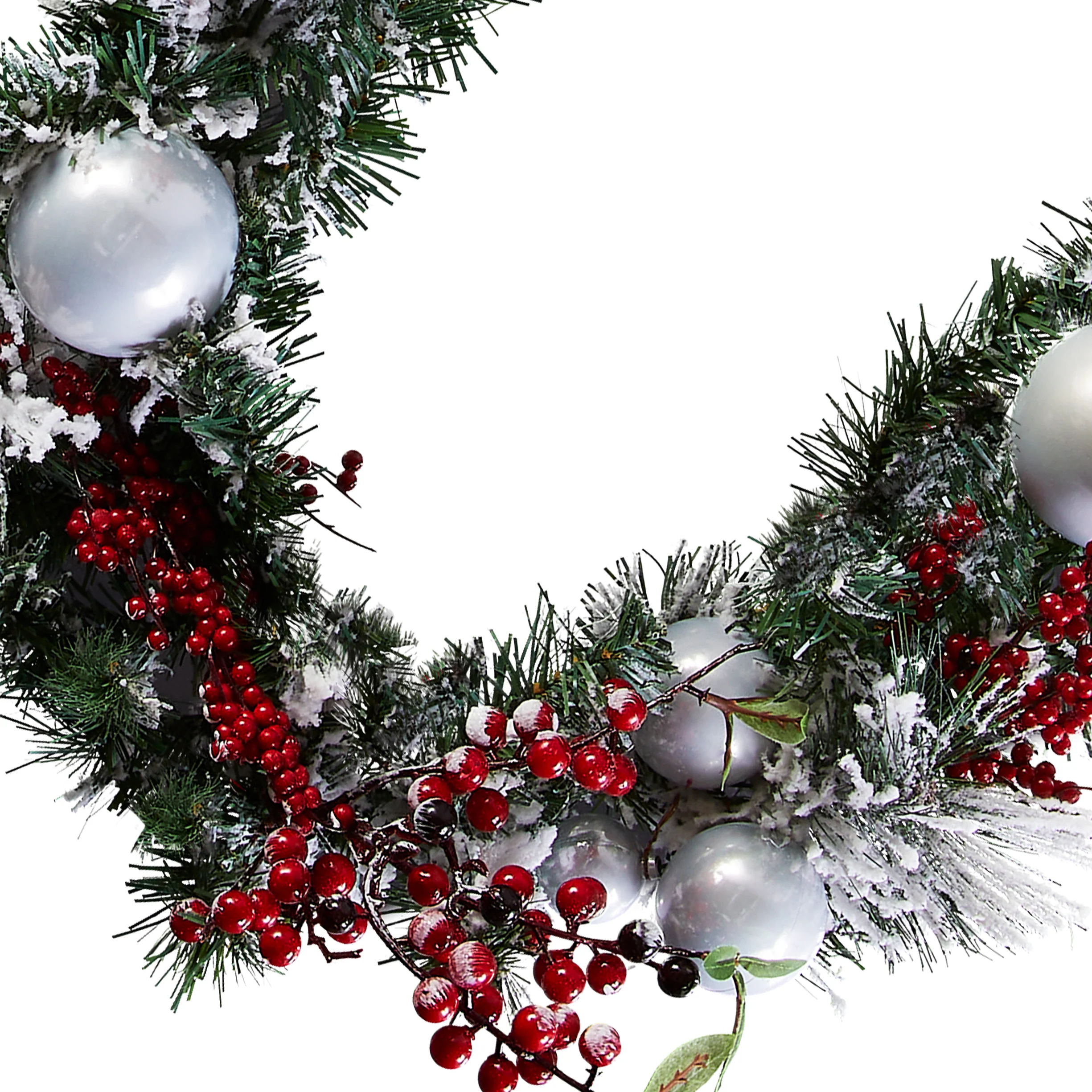 6 ft. Christmas Collection Evergreen Decorated Garland - Image 4