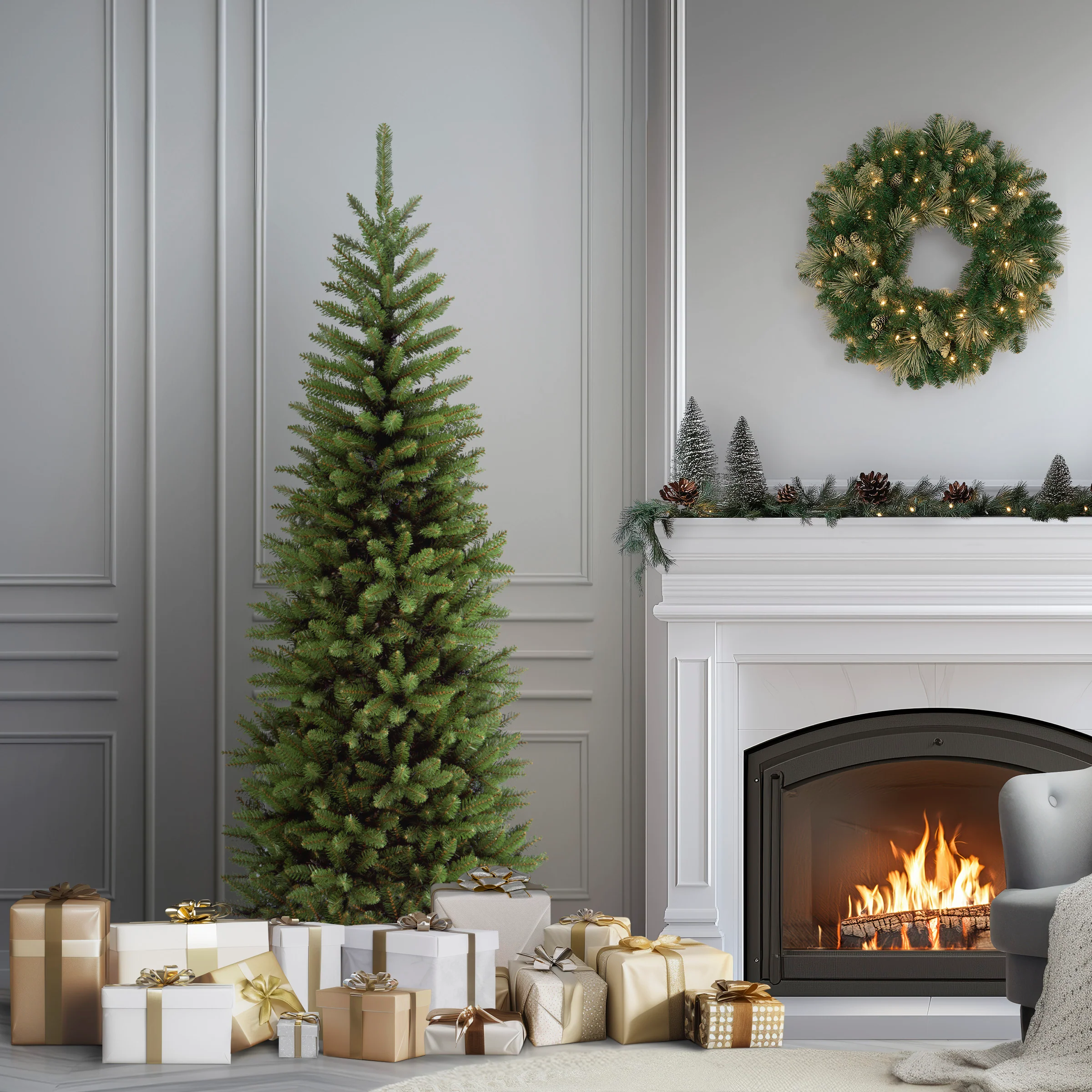 6 ft. Kingswood Fir Pencil Tree - Image 2