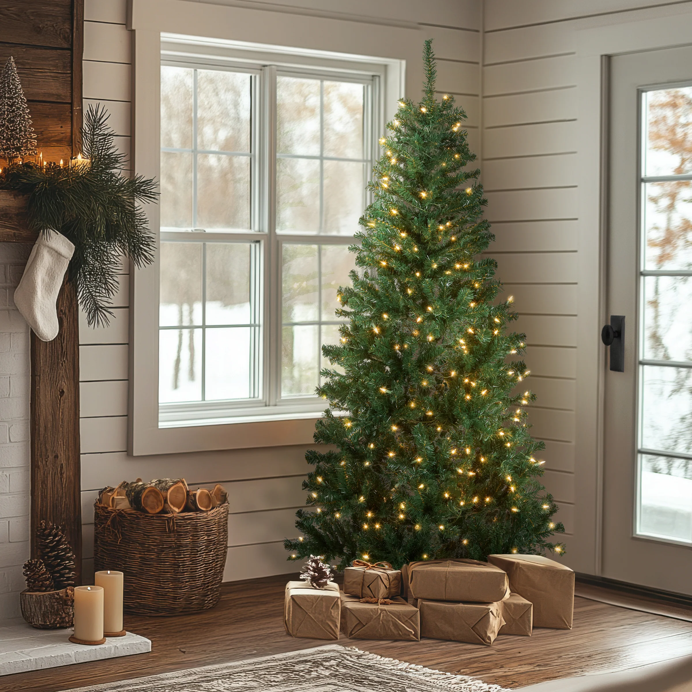 6 ft. Pre-Lit Acacia Tree with Clear Lights - Image 3