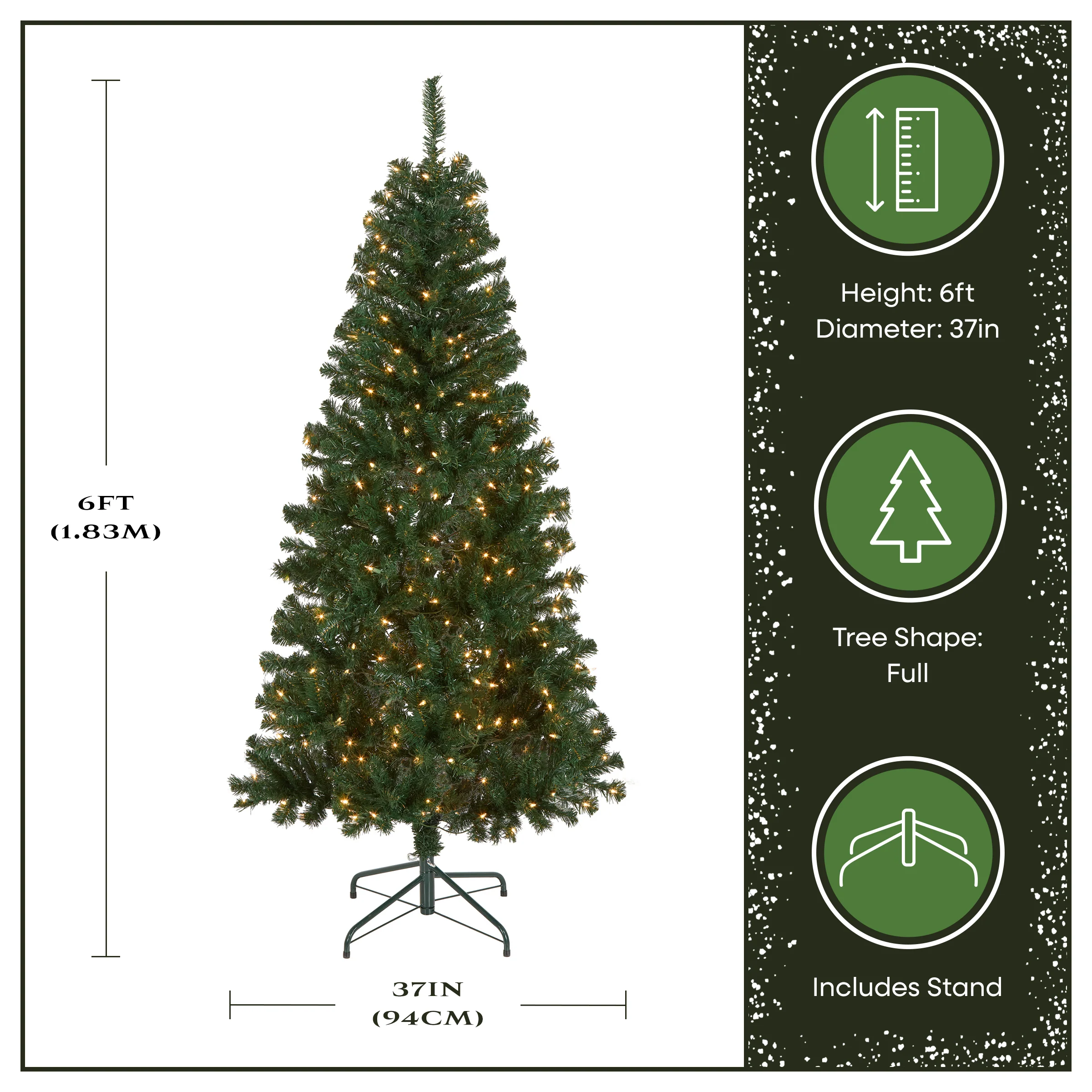 6 ft. Pre-Lit Acacia Tree with Clear Lights - Image 4