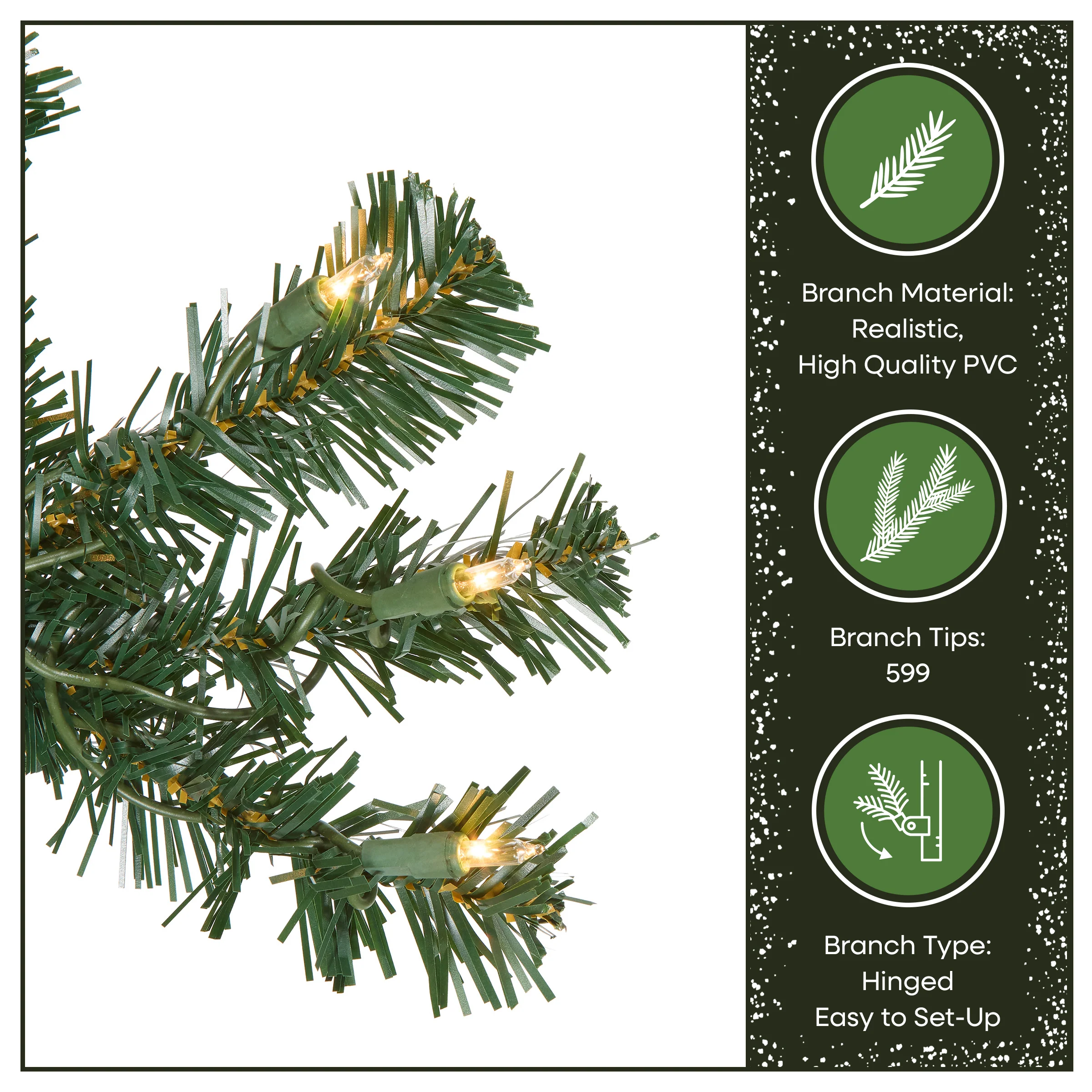 6 ft. Pre-Lit Acacia Tree with Clear Lights - Image 7