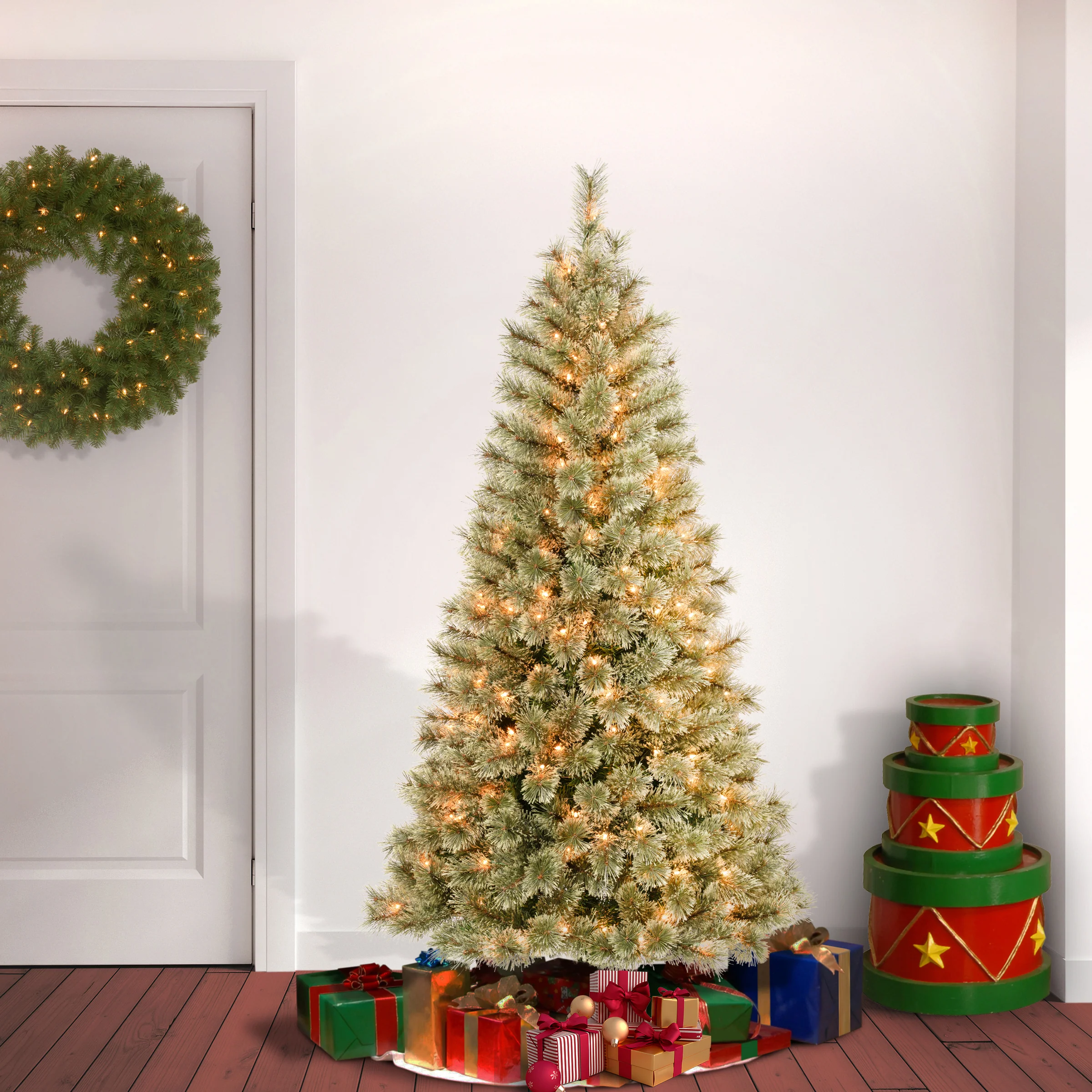 6 ft. Pre-Lit Arcadia Pine Cashmere with Clear Lights, Plug-In - Image 2