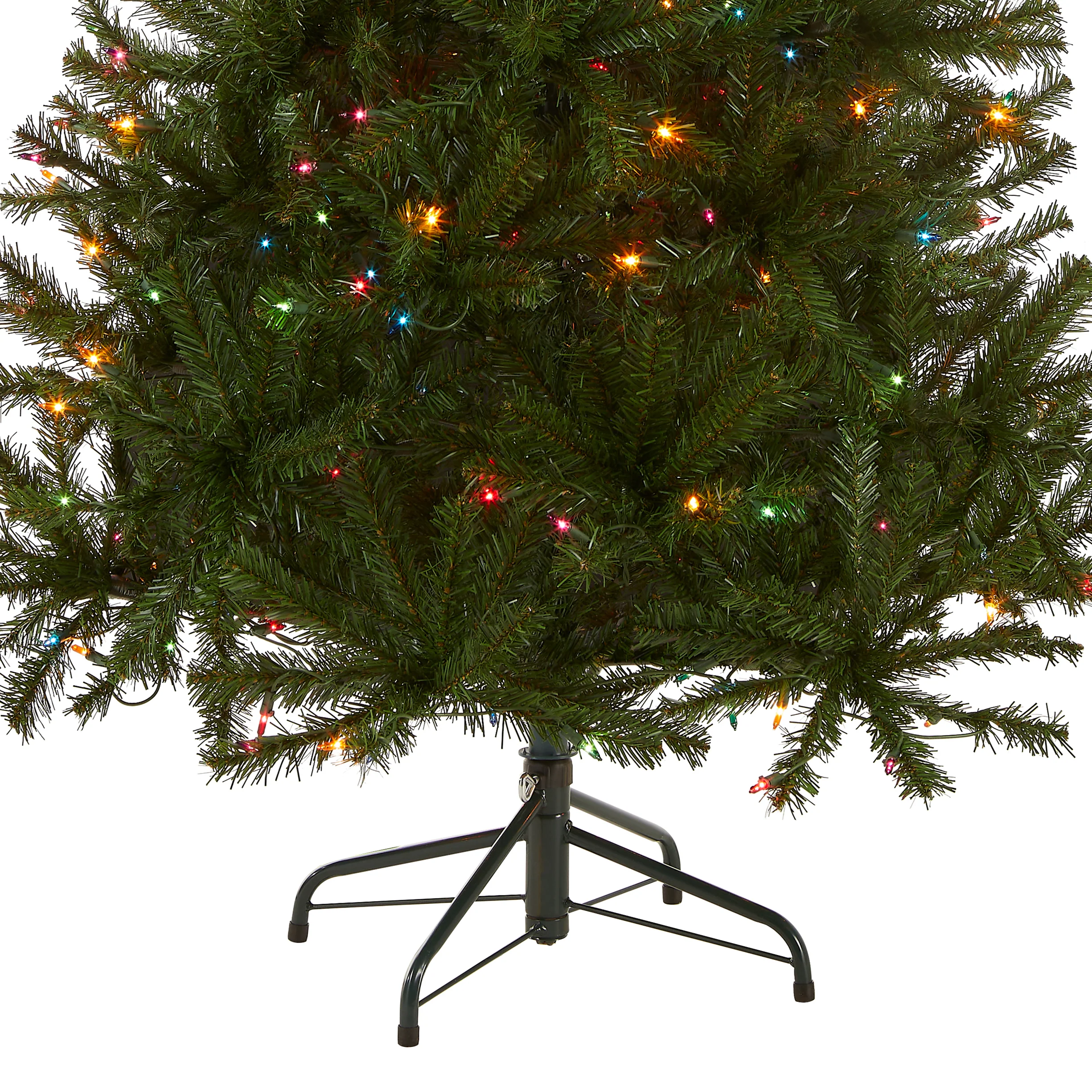 6 ft. Pre-Lit Aspen Spruce Slim Tree with Multicolor Lights, Plug-In - Image 6