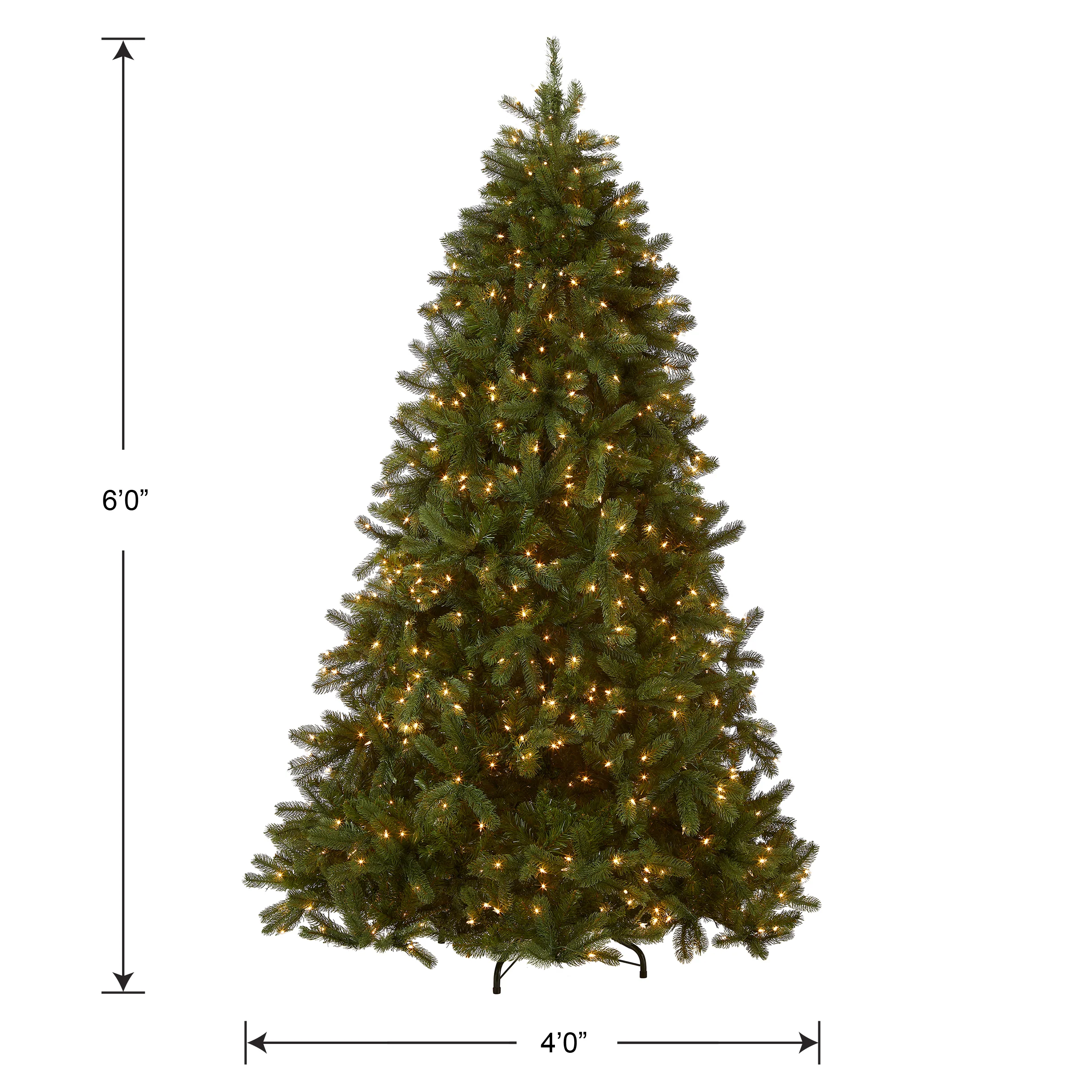 6 ft. Pre-Lit Downswept Douglas Fir Tree with Clear Lights, Plug-In - Image 4