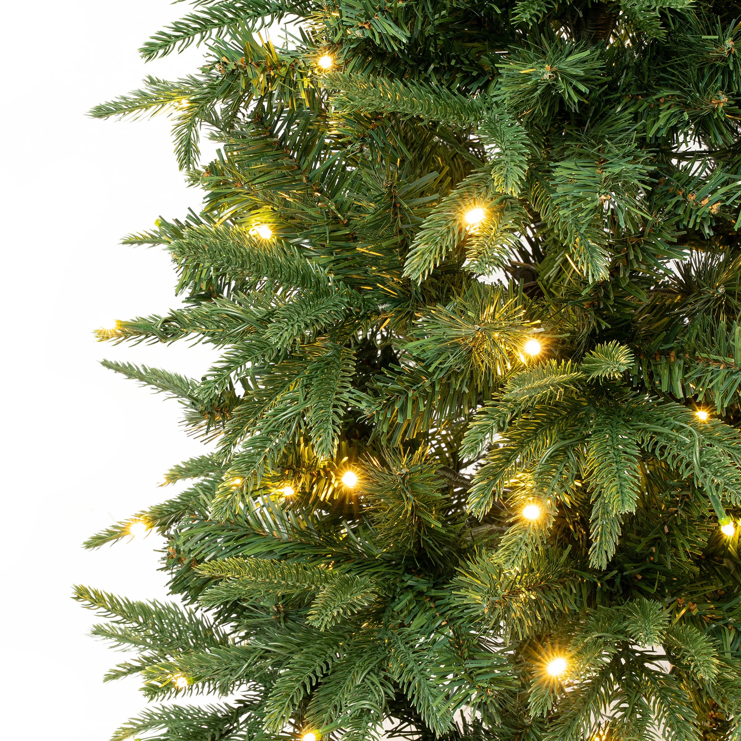 6 ft. Pre-Lit Duxbury Feel Real Slim Tree with LED Lights, Plug-In - Image 3