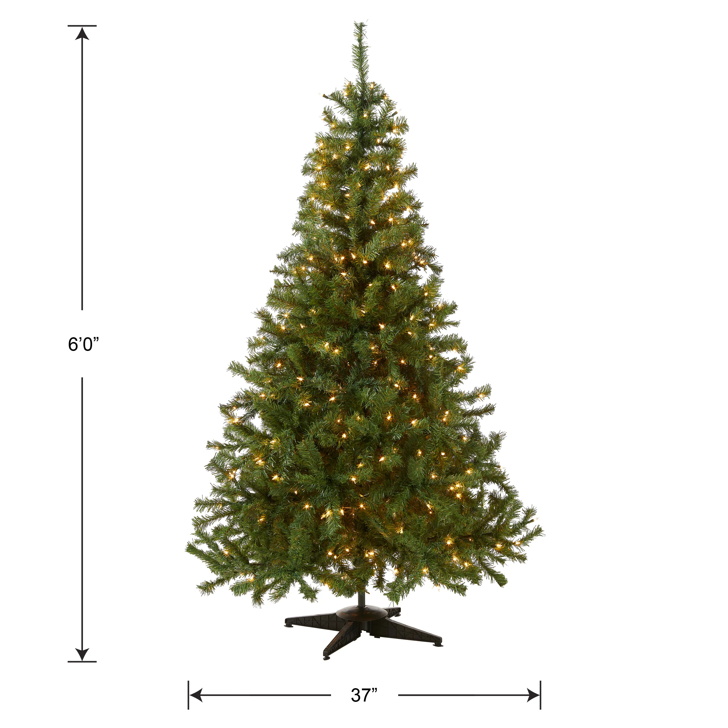 6 ft. Pre-Lit Kincaid Spruce Tree with Clear Lights, Plug-In - Image 5