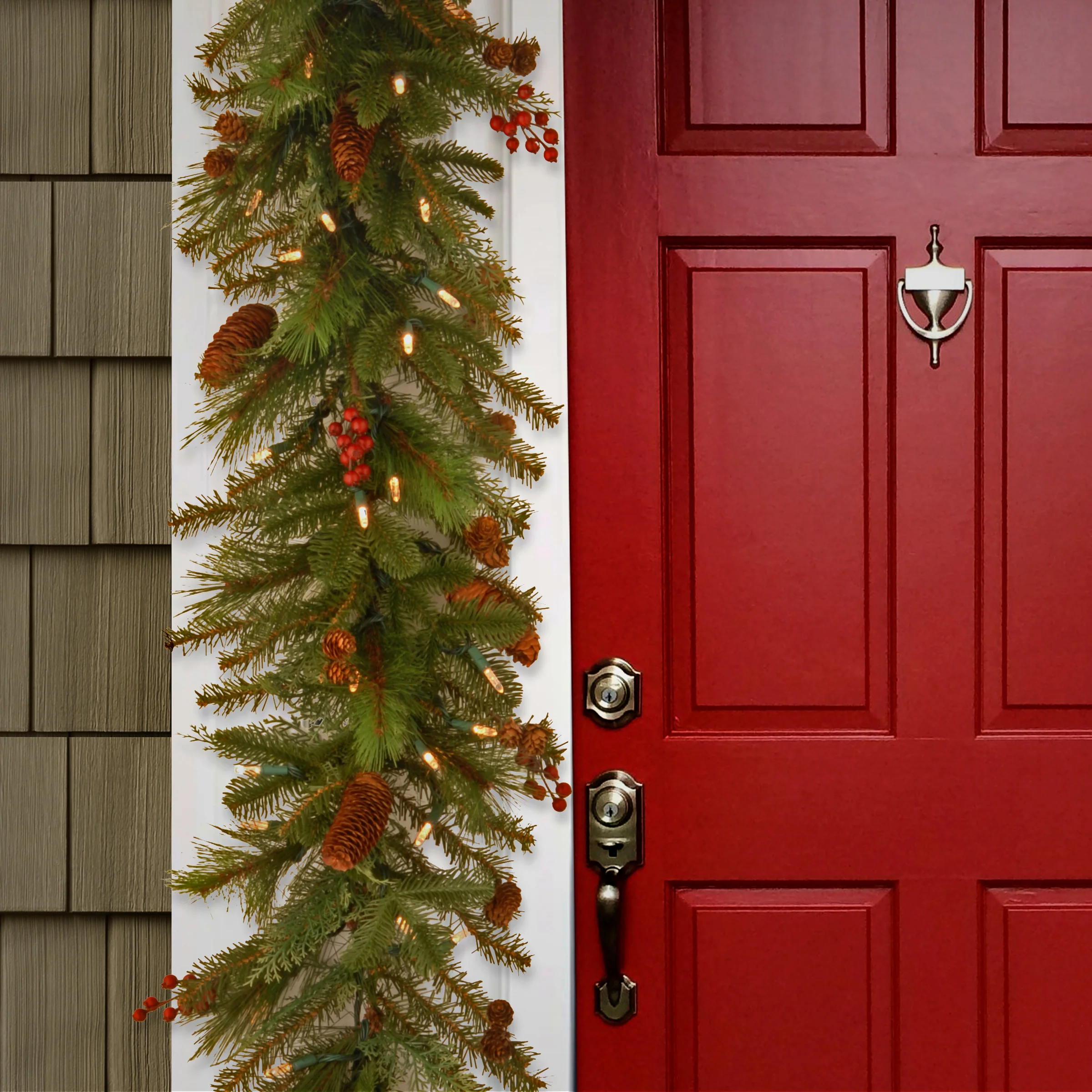 6 ft. Pre-Lit Noelle Garland with Warm White LED Lights - Image 2