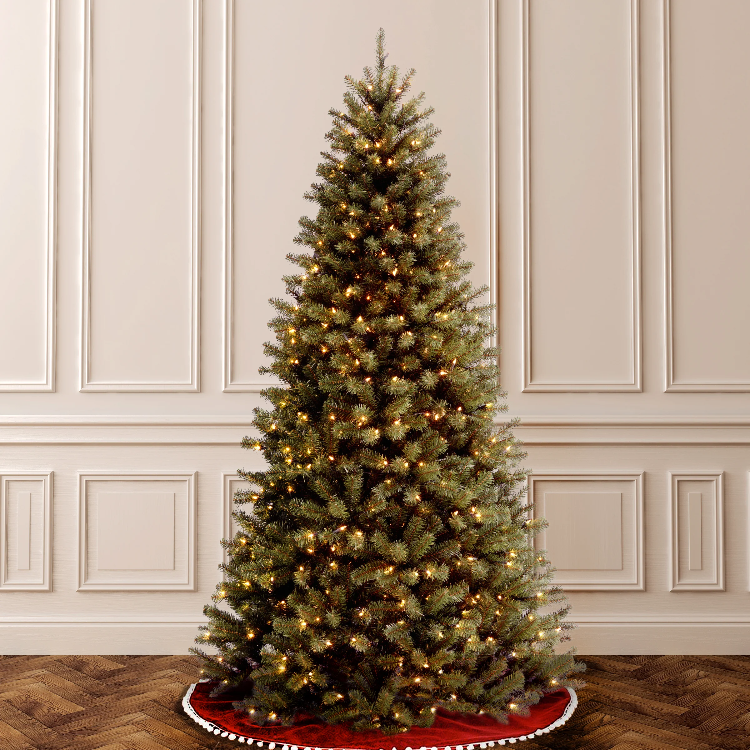6 ft. Pre-Lit North Valley Spruce Tree with Clear Lights, Plug-In - Image 3