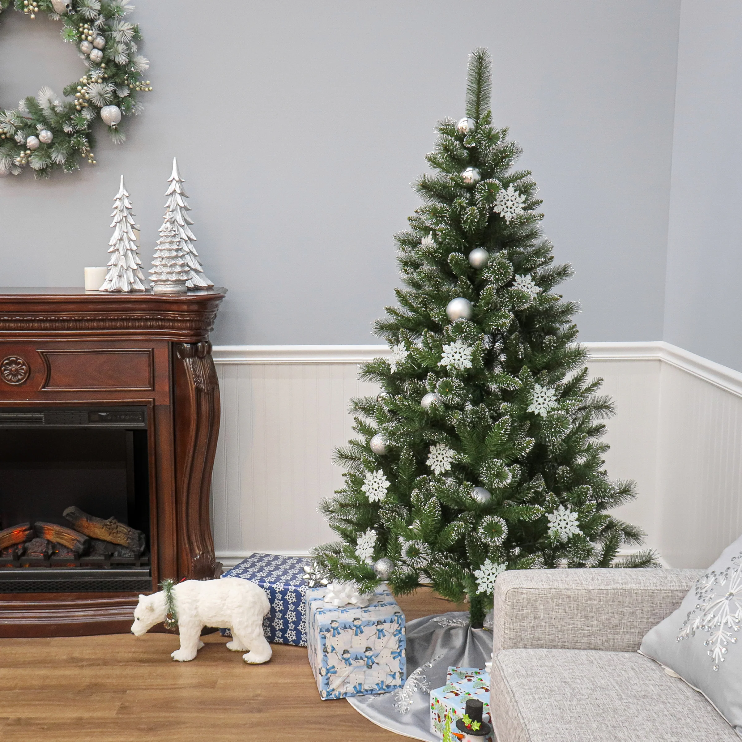 6 ft. Snowy Sierra Spruce Tree - Image 4