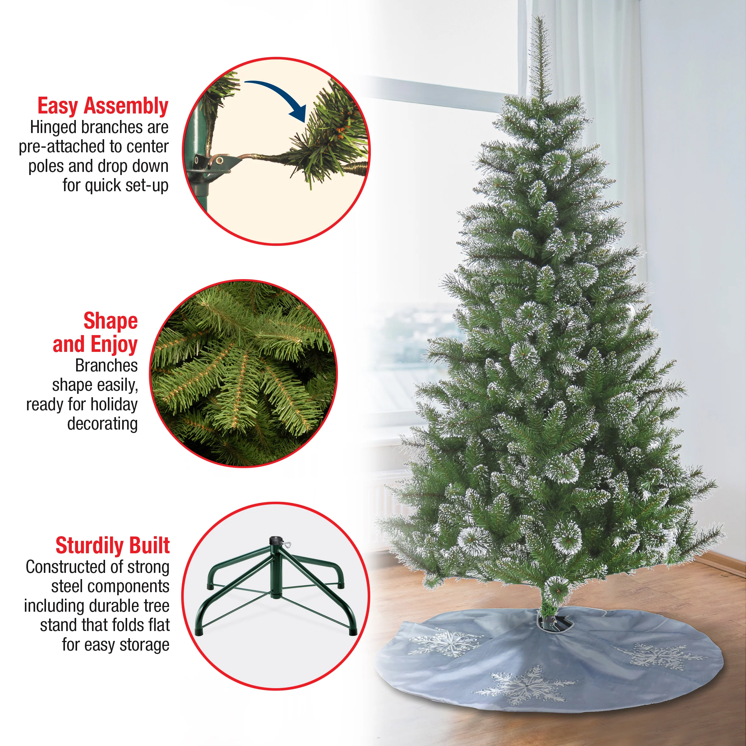 6 ft. Snowy Sierra Spruce Tree - Image 6