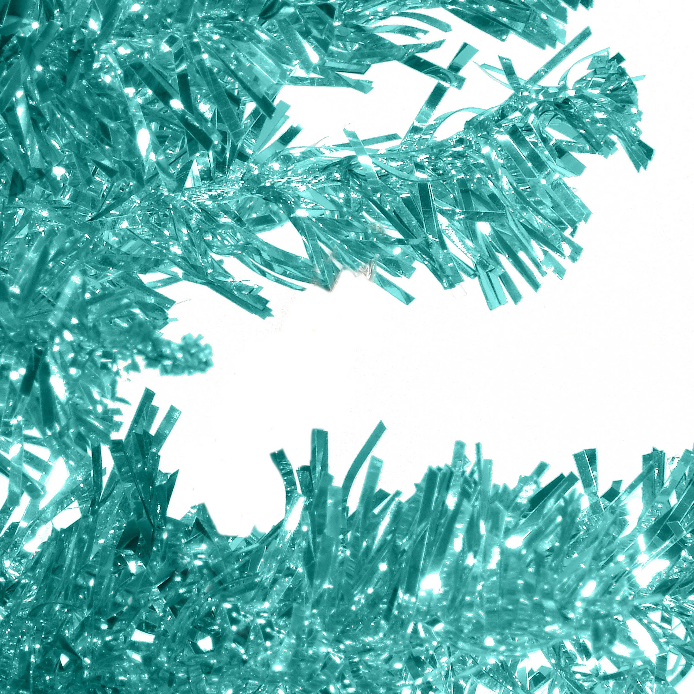 6 ft. Tinsel Collection Turquoise Tree - Image 3