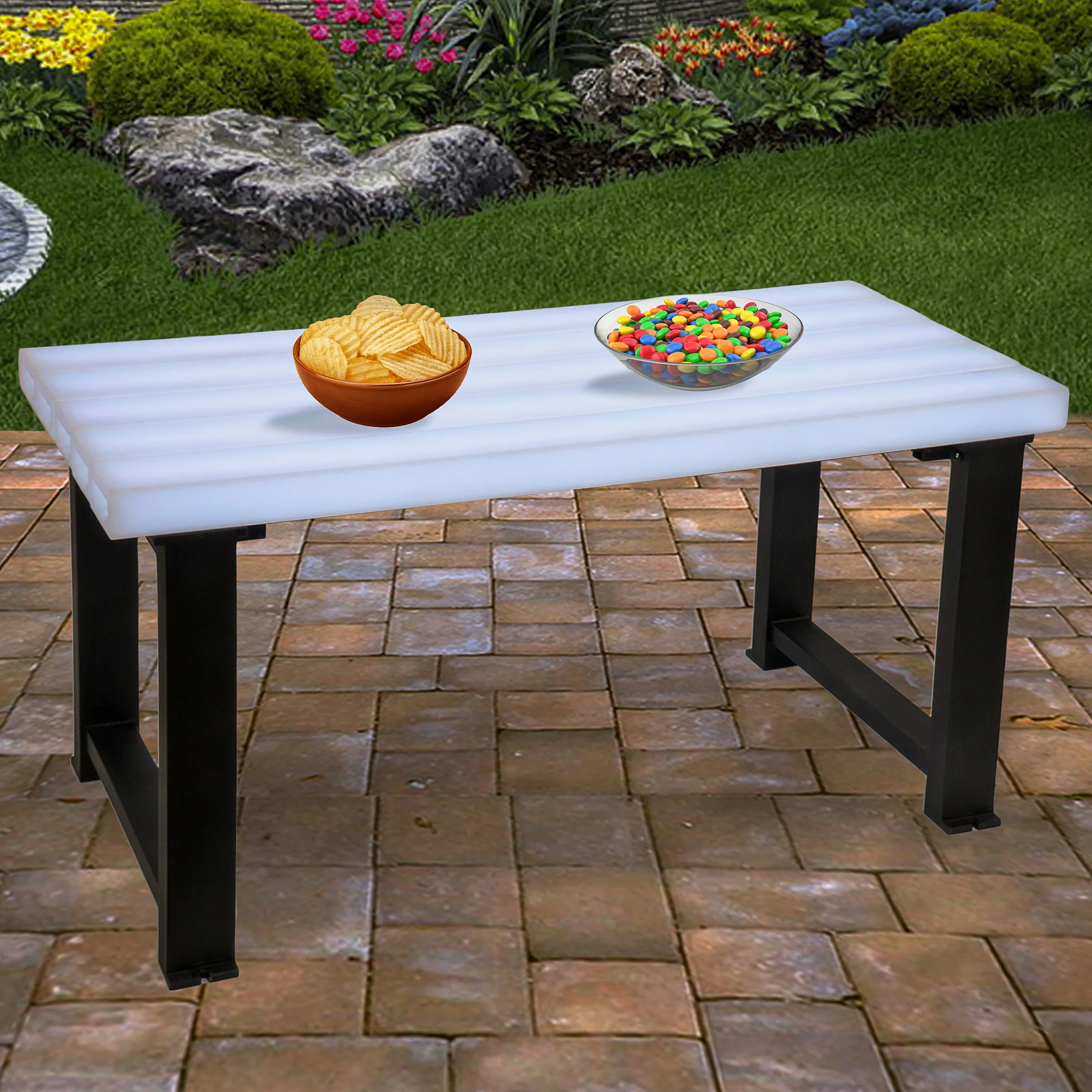 60 in. Dynamic Illuminations Table with Multi-Function LED Lights - Image 2