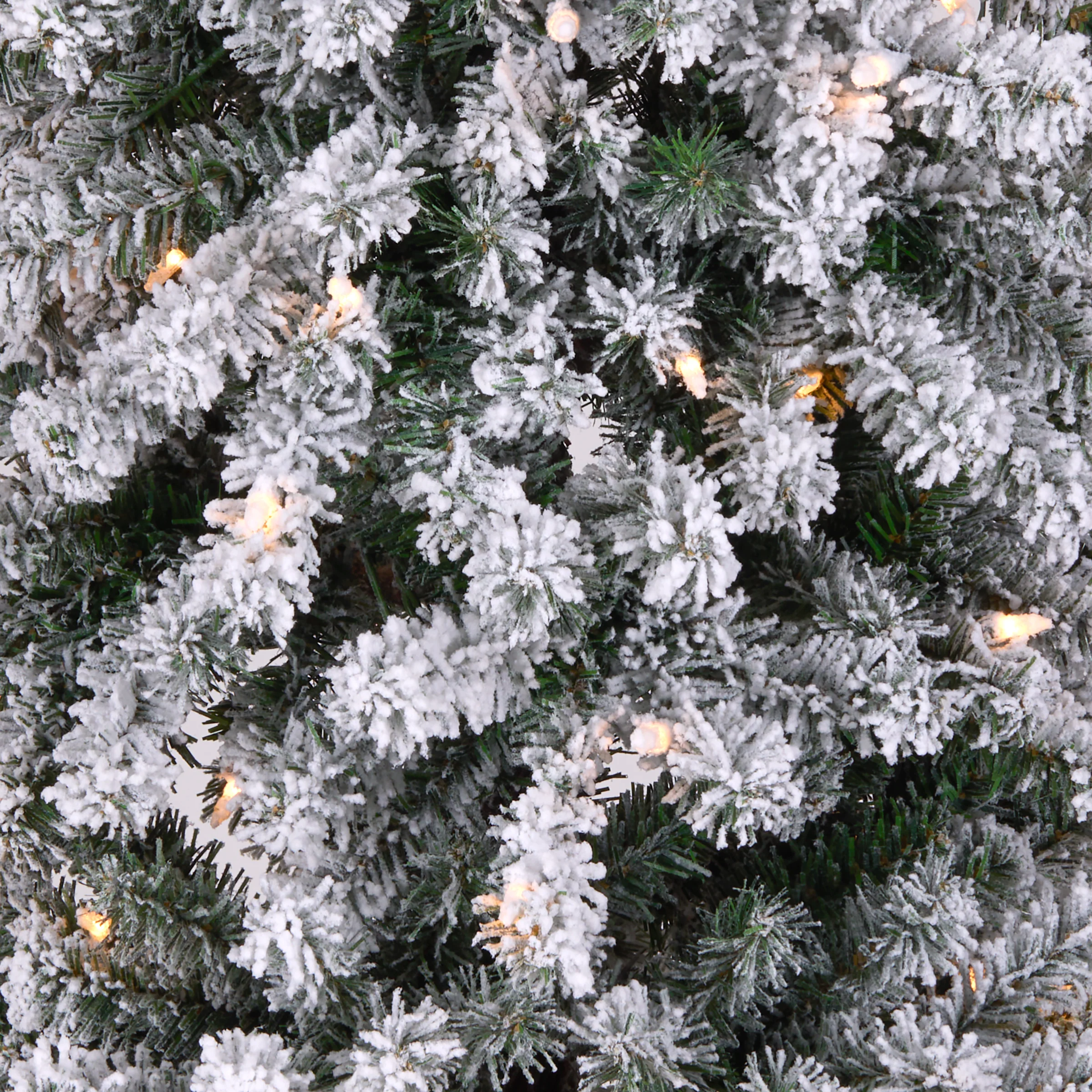 6.5 ft. Pre-Lit Snowy Grand Alpine Pencil Slim Tree with Clear Lights, Plug-In - Image 3