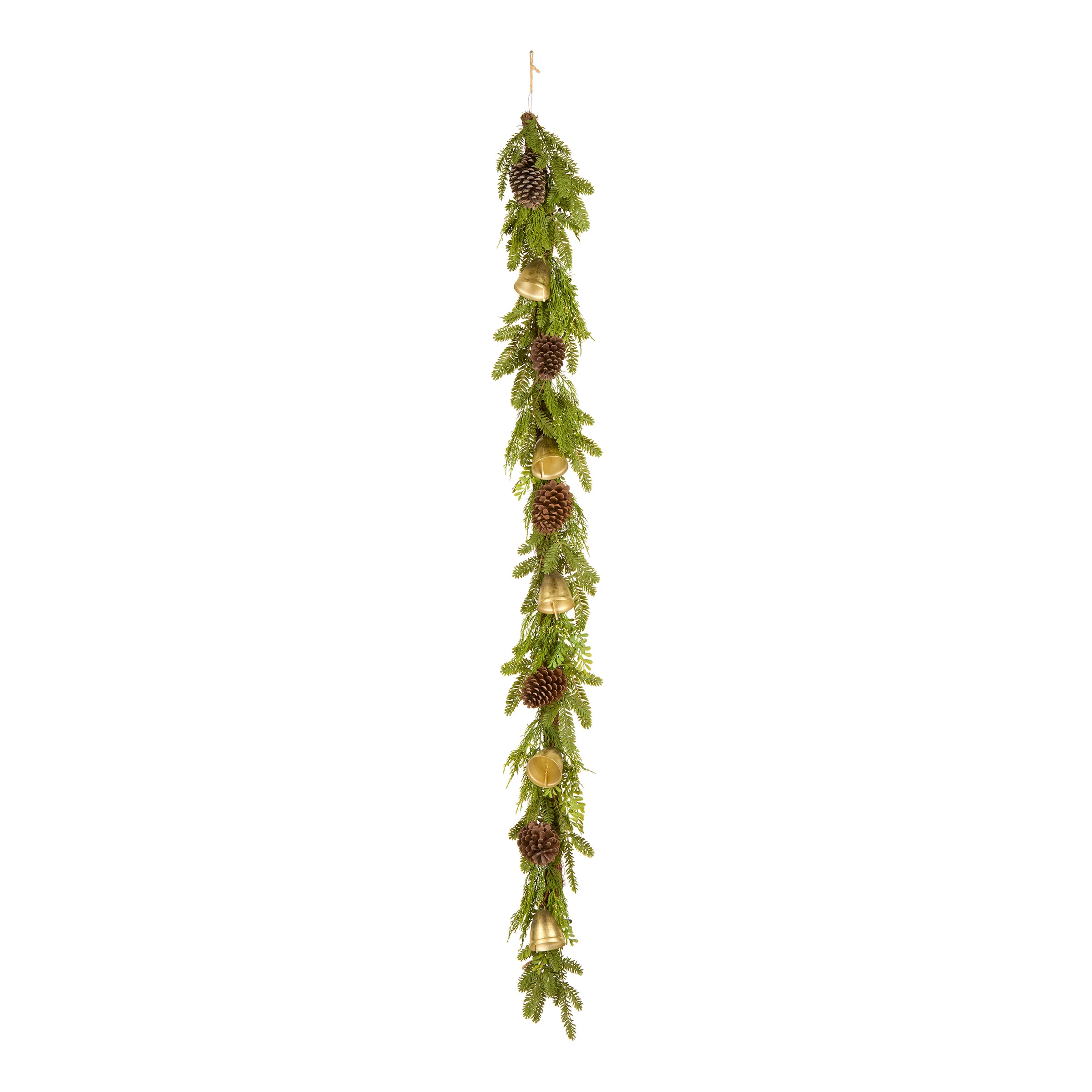 6 ft. Christmas Bells Pine Garland - Image 5
