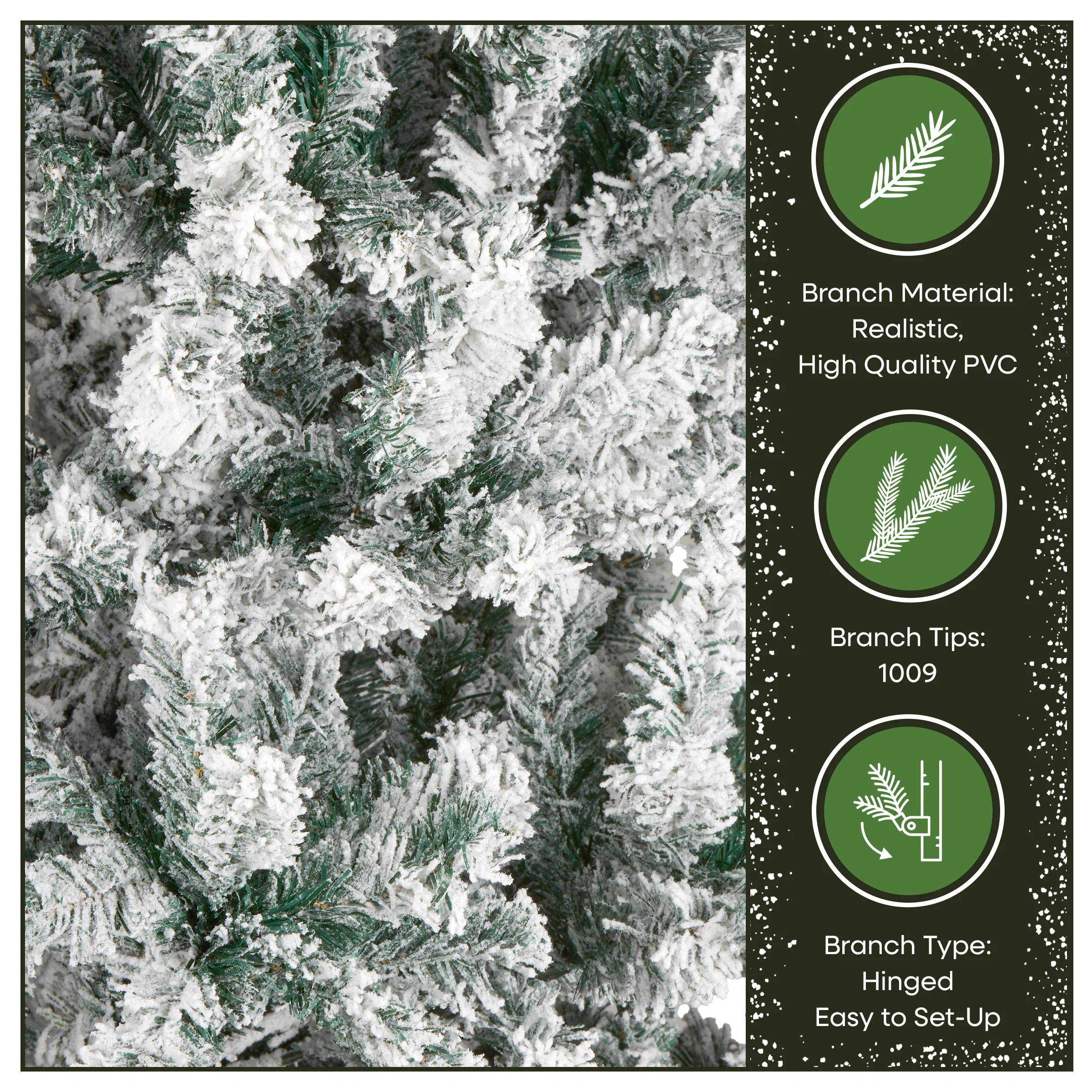 7.5 ft. Acacia Flocked Tree - Image 6
