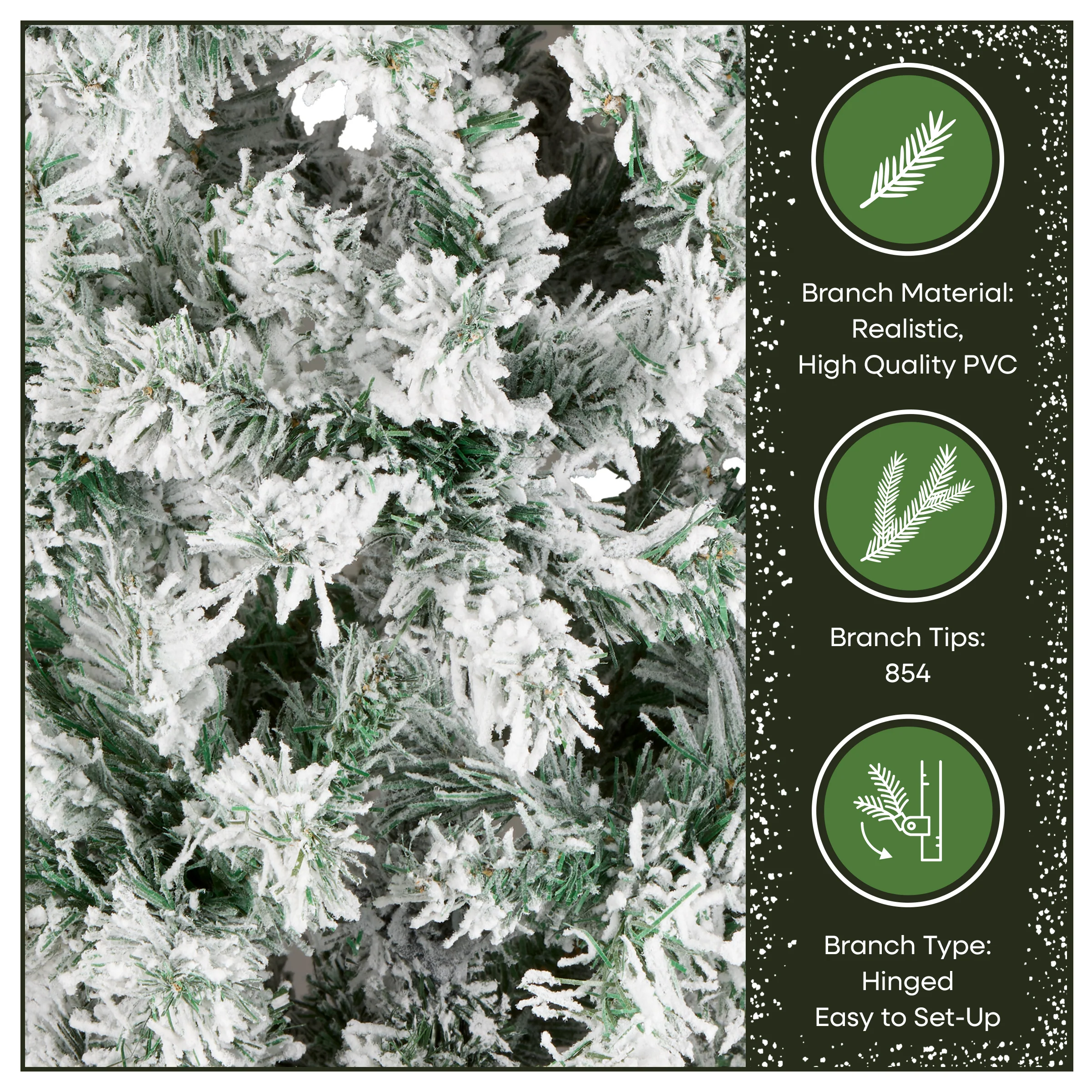 7.5 ft. Acacia Medium Flocked Tree - Image 6