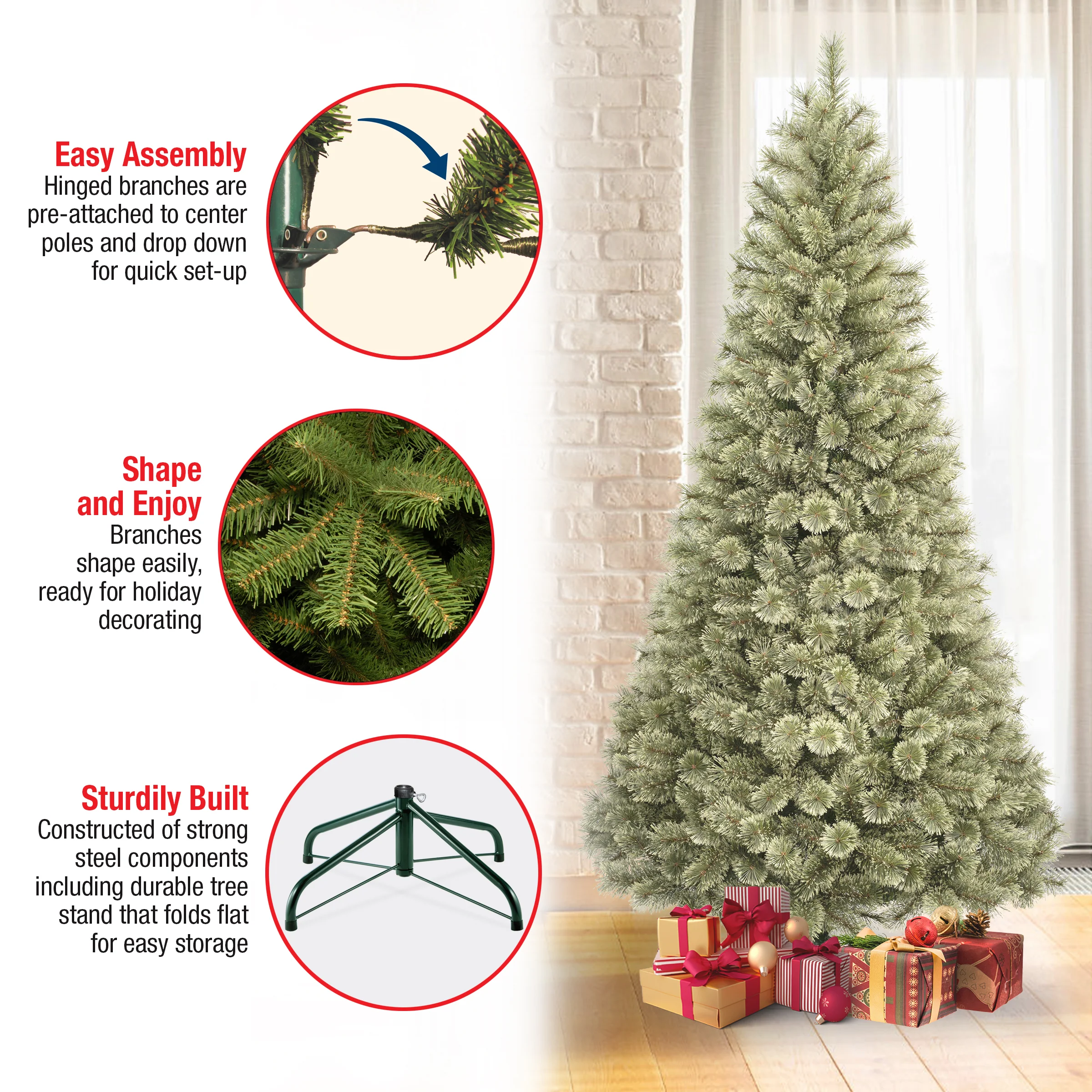 7.5 ft. Arcadia Pine Cashmere Tree - Image 5