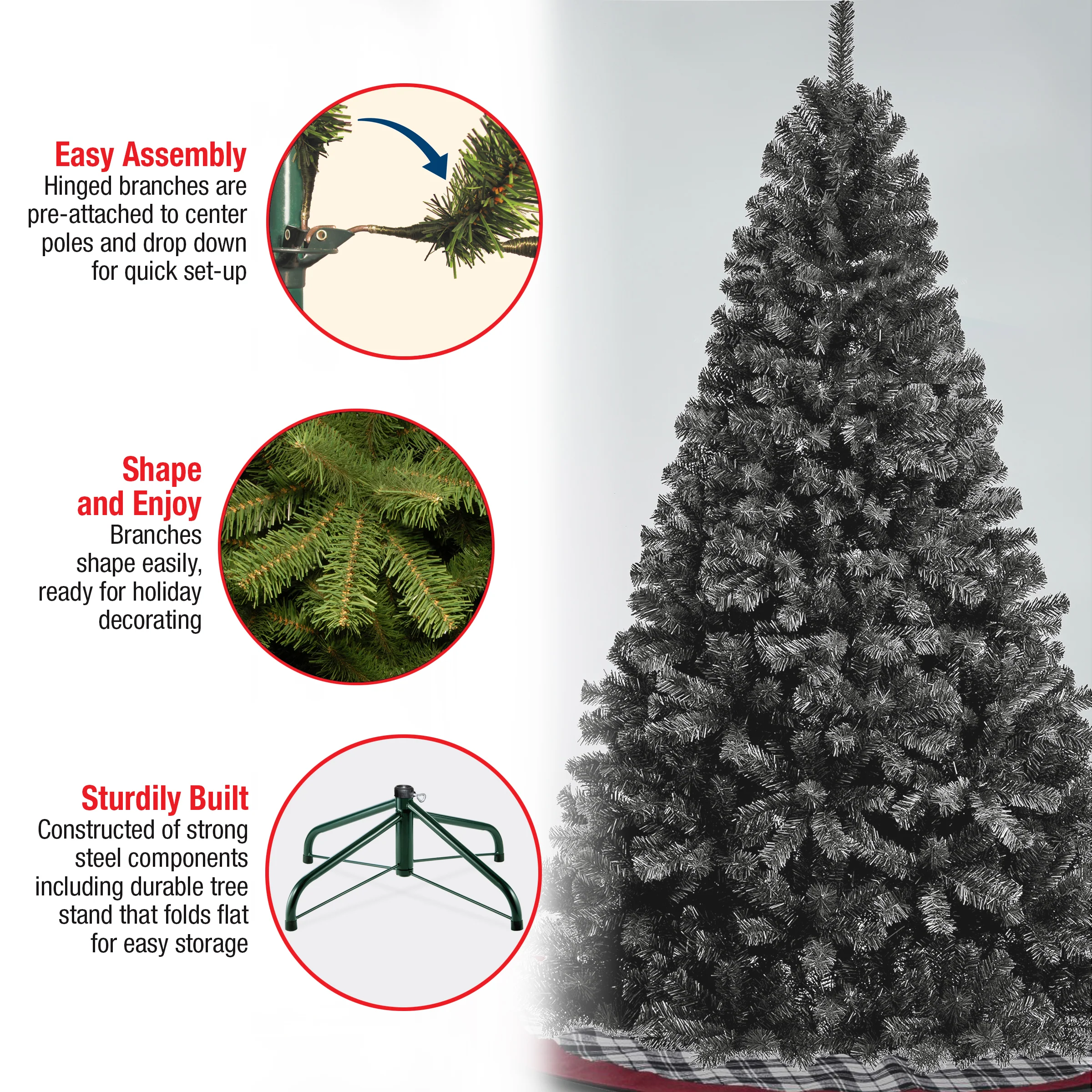 7.5 ft. Color Pop Black Tree - Image 5