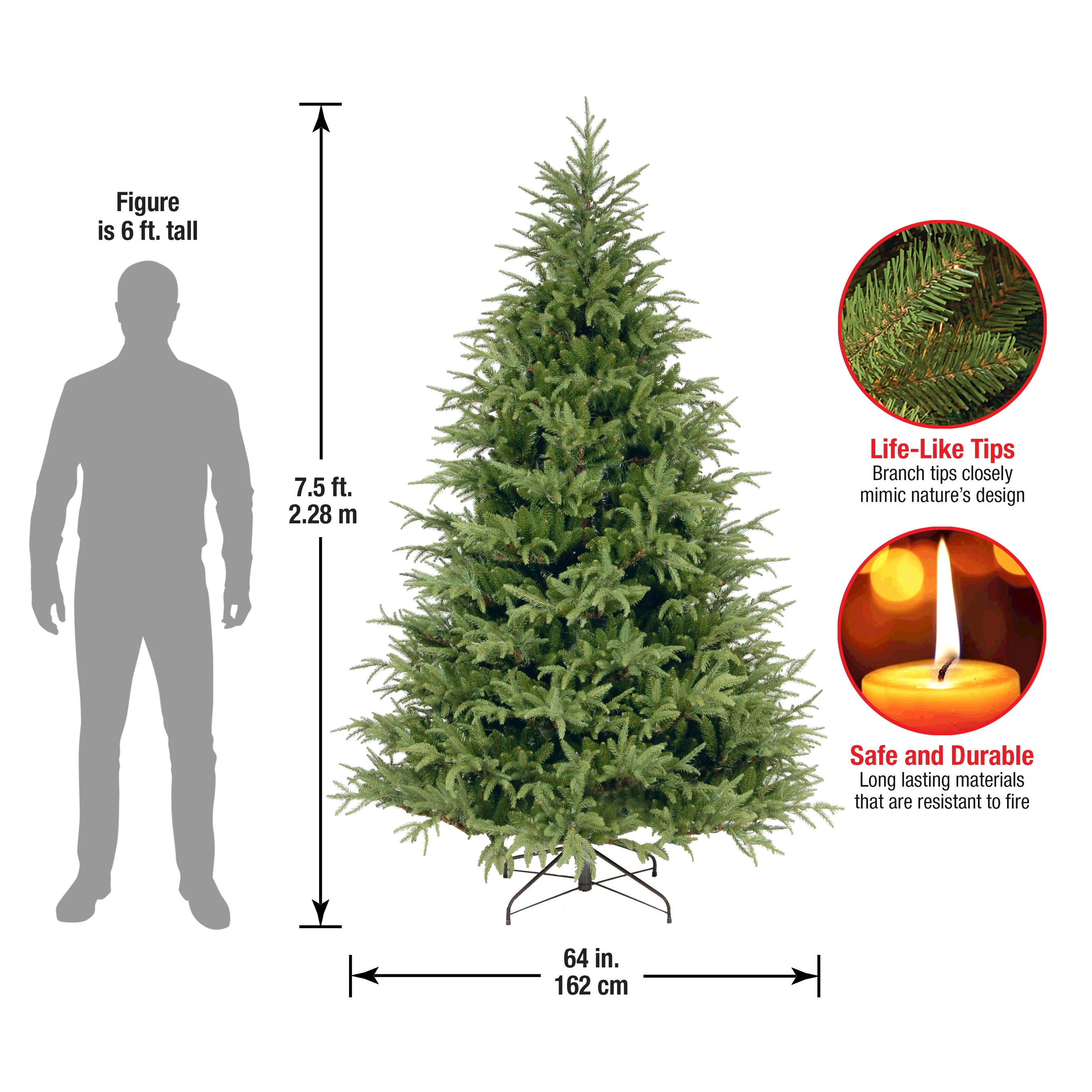 7.5 ft. Fraser Grande Tree - Image 5