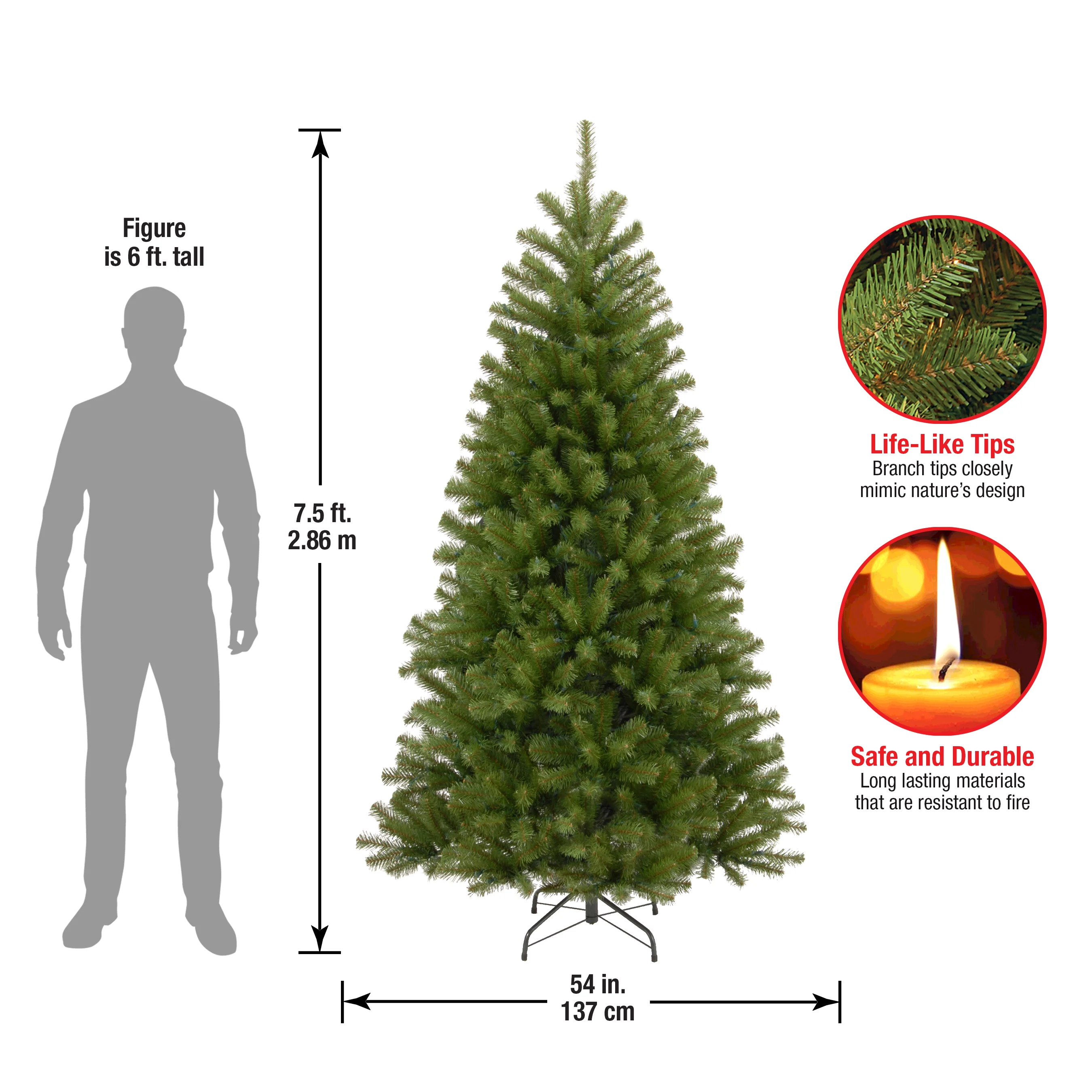 7.5 ft. North Valley Spruce Tree - Image 6