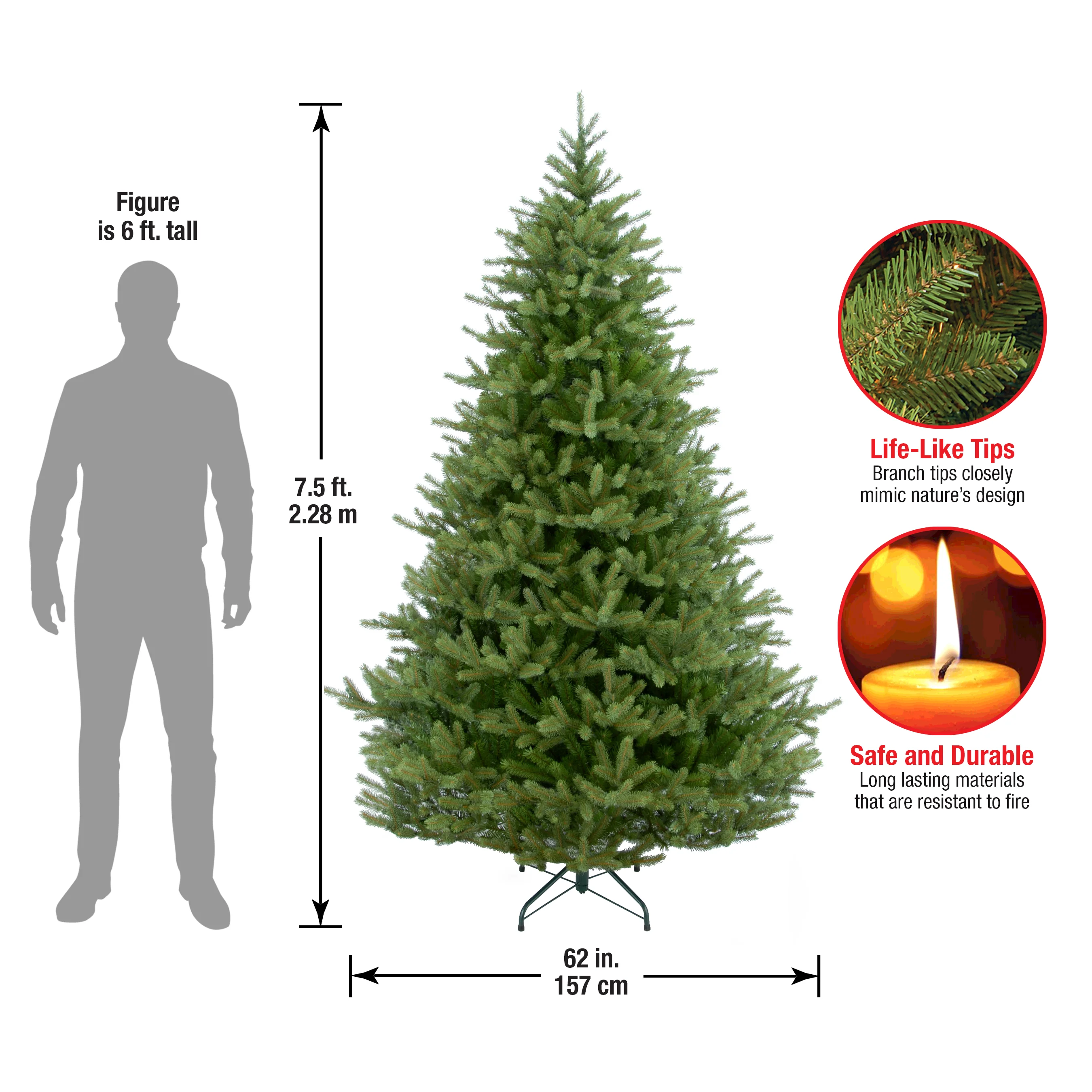 7.5 ft. Norway Fir Tree - Image 10