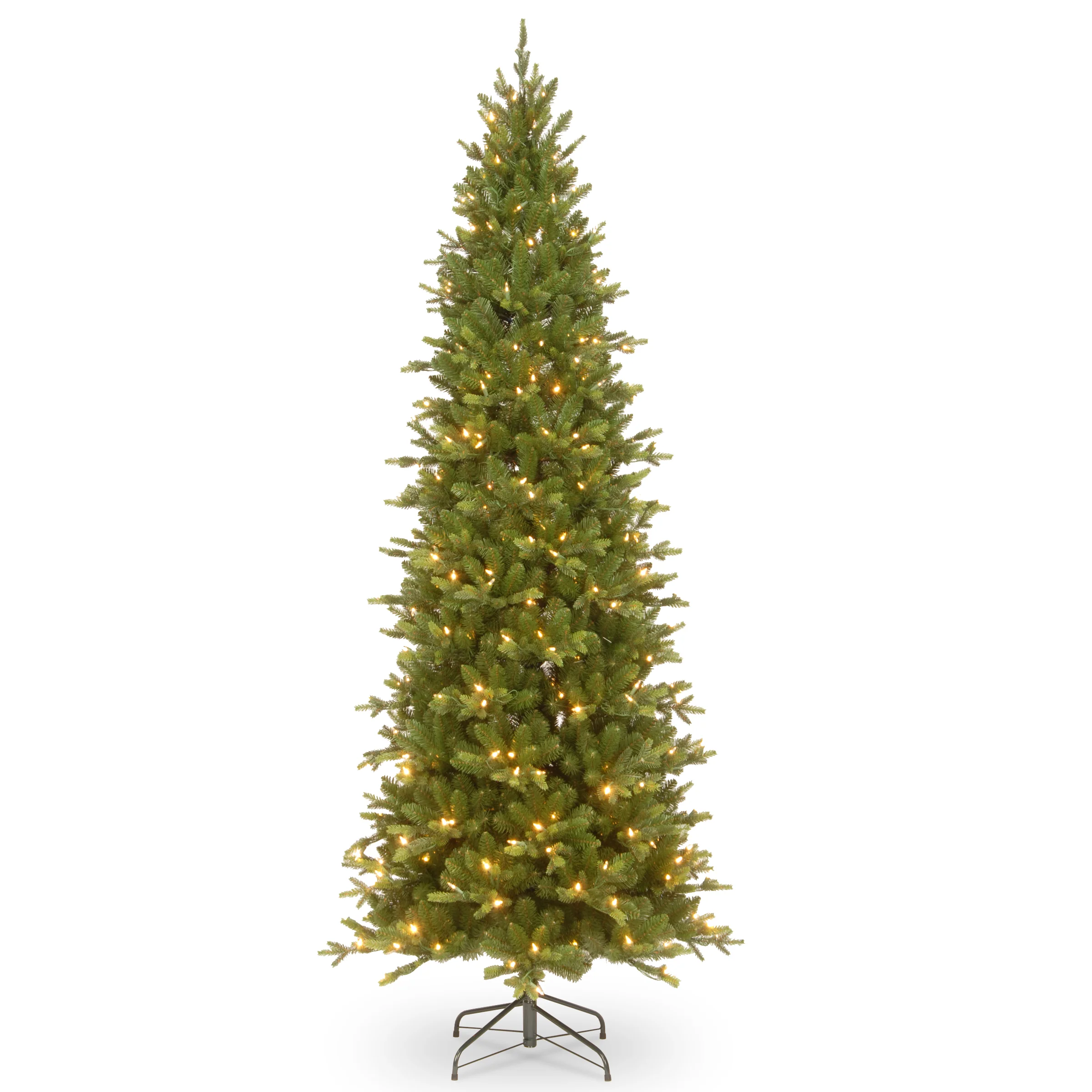 7.5 ft. Pre-Lit Ashland Spruce Slim Tree with PowerConnect Clear Lights