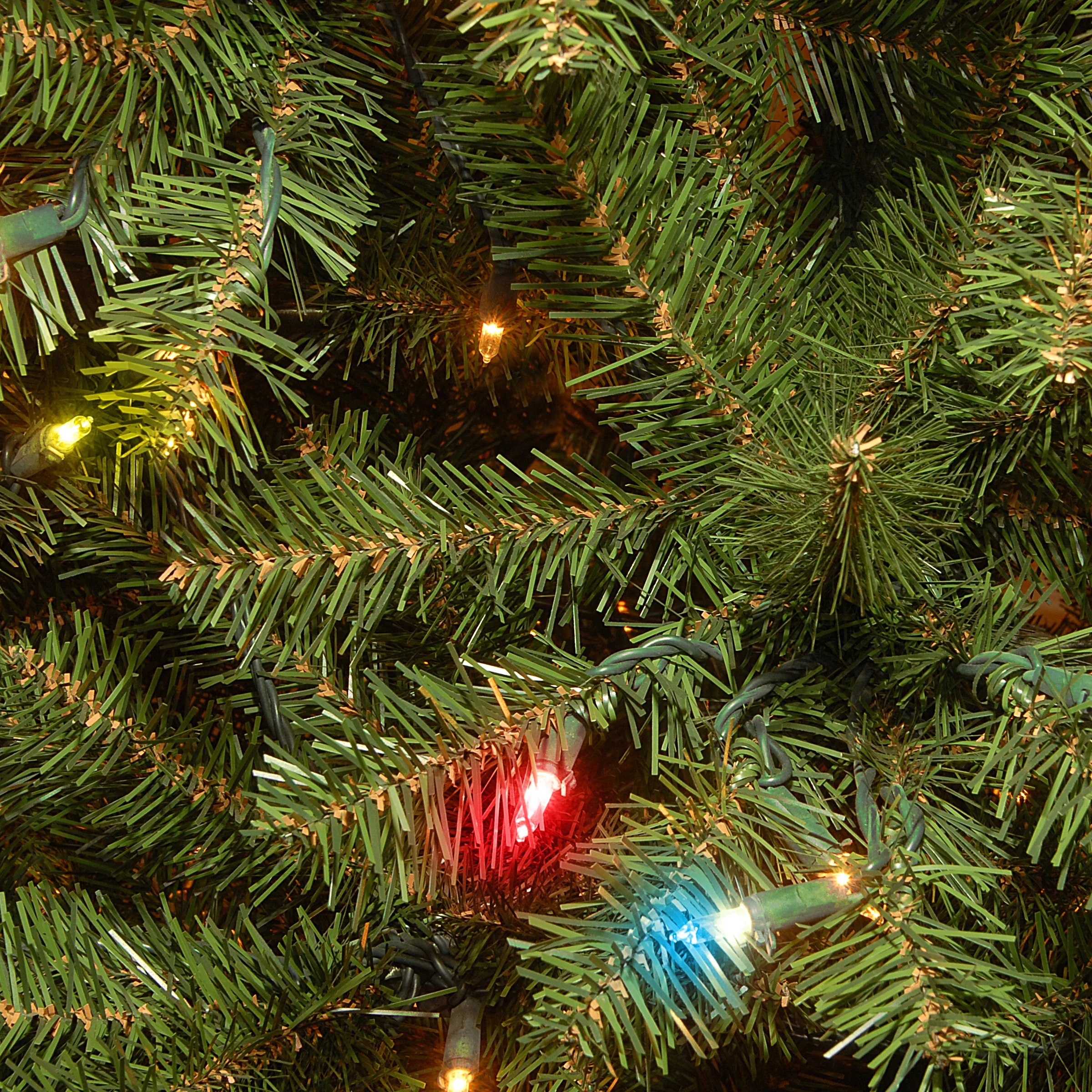 7.5 ft. Pre-Lit Aspen Spruce Slim Tree with Multicolor Lights, Plug-In - Image 11