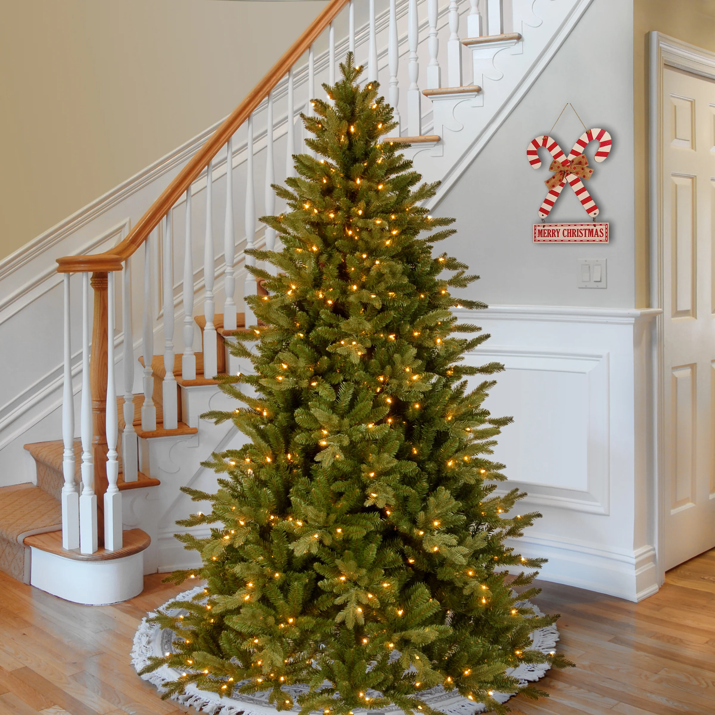 7.5 ft. Pre-Lit Avalon Spruce Tree with Clear Lights - Image 2