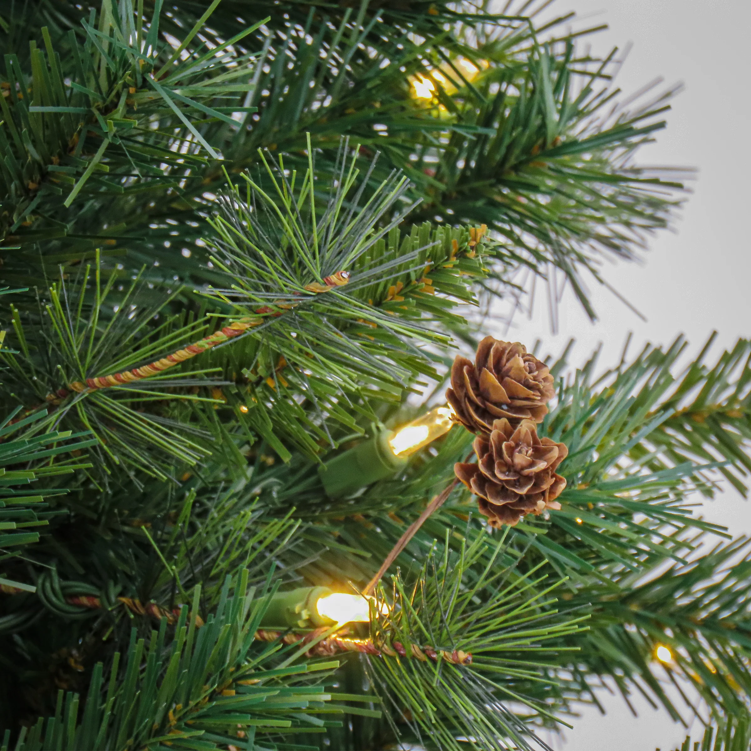 7.5 ft. Pre-Lit Cedar Spruce Tree with LED Lights, Plug-In - Image 3