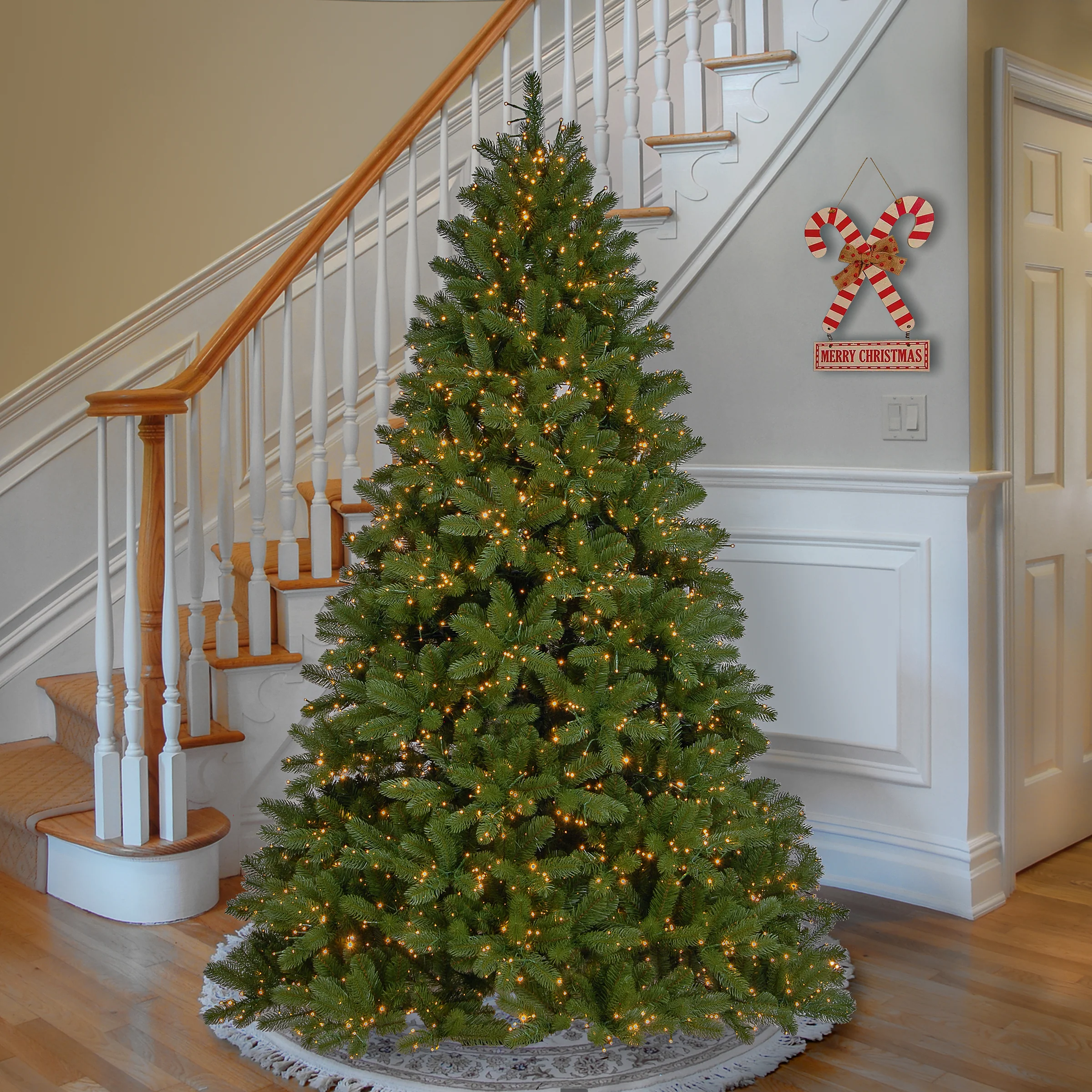 7.5 ft. Pre-Lit Downswept Douglas Fir Tree with Dual Color LED Cosmic Lights, Plug-In - Image 5