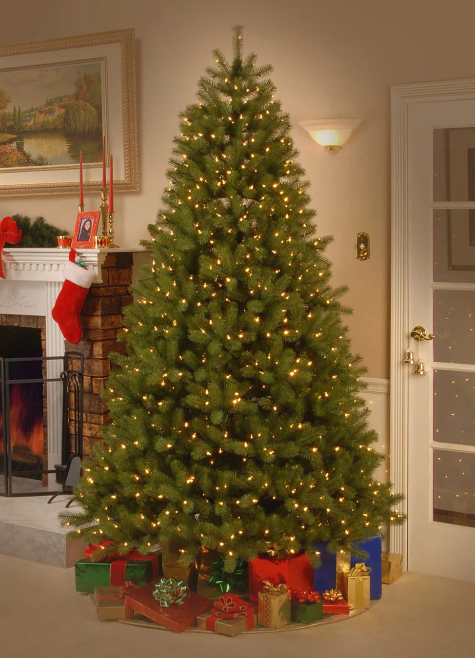 7.5 ft. Pre-Lit Downswept Douglas Fir Tree with Dual Color LED Lights, Plug-In - Image 9