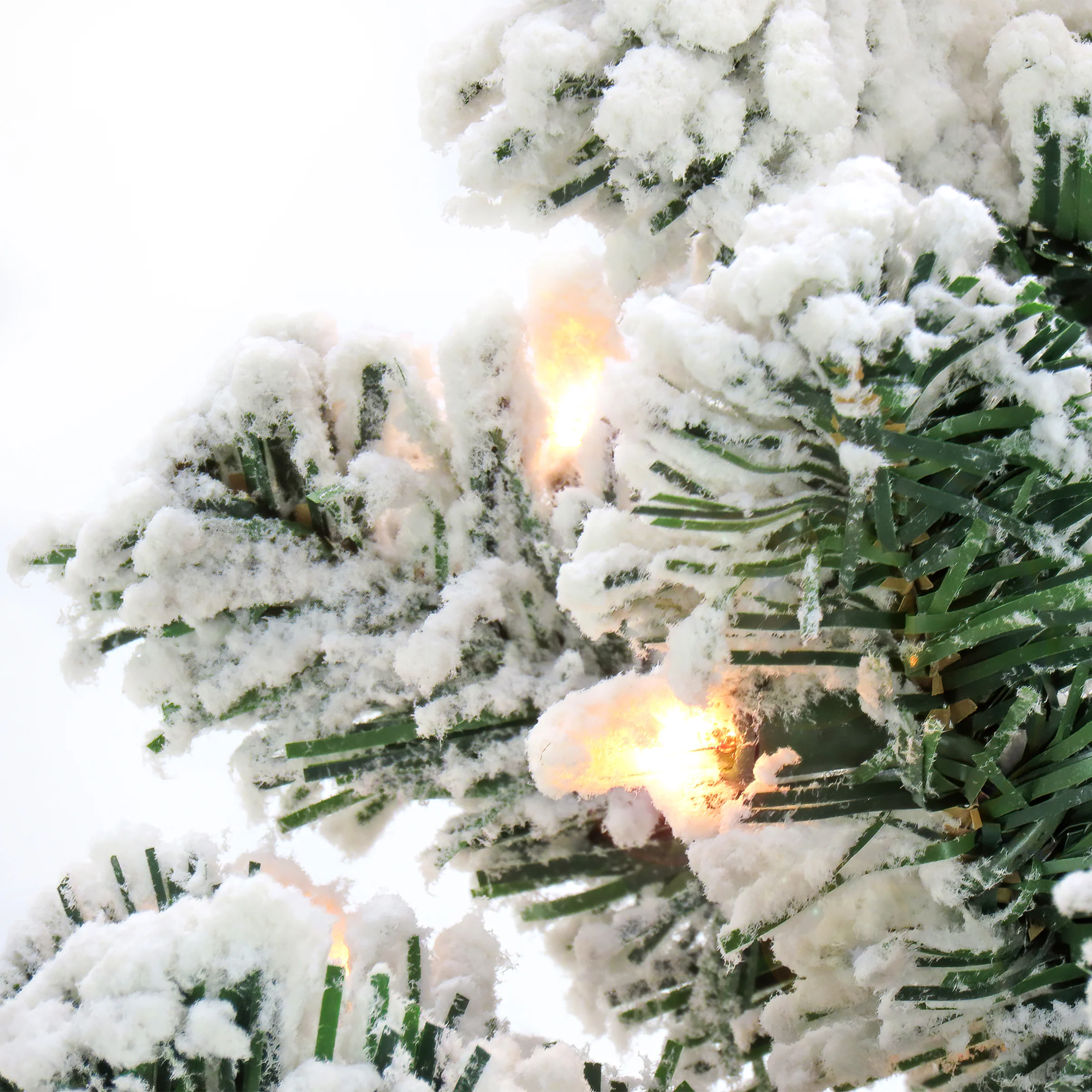 7.5 ft. Pre-Lit Frosted Bonnyville Spruce Tree with Clear Lights - Image 4