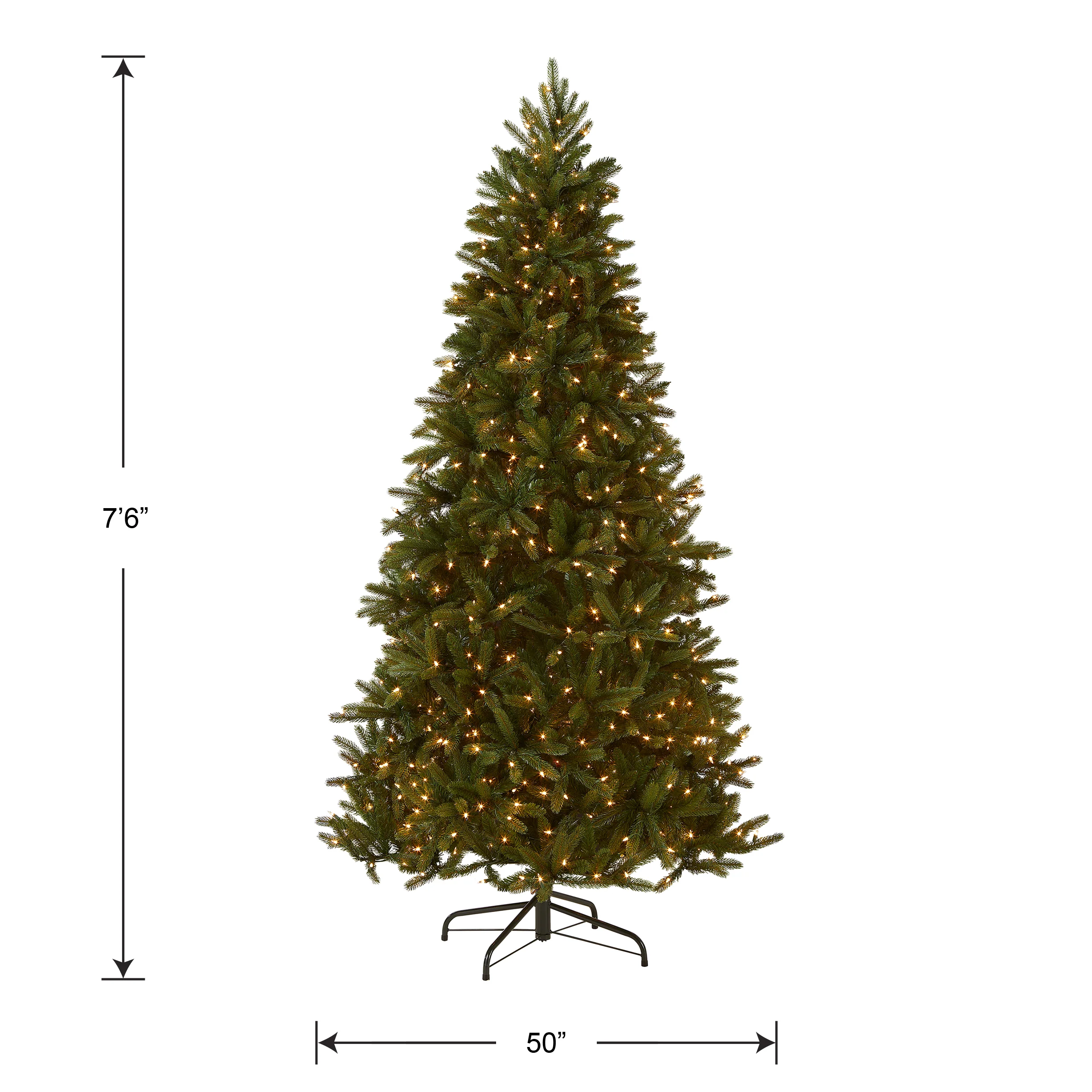 7.5 ft. Pre-Lit Grande Fir Medium Tree with Clear Lights, Plug-In - Image 5