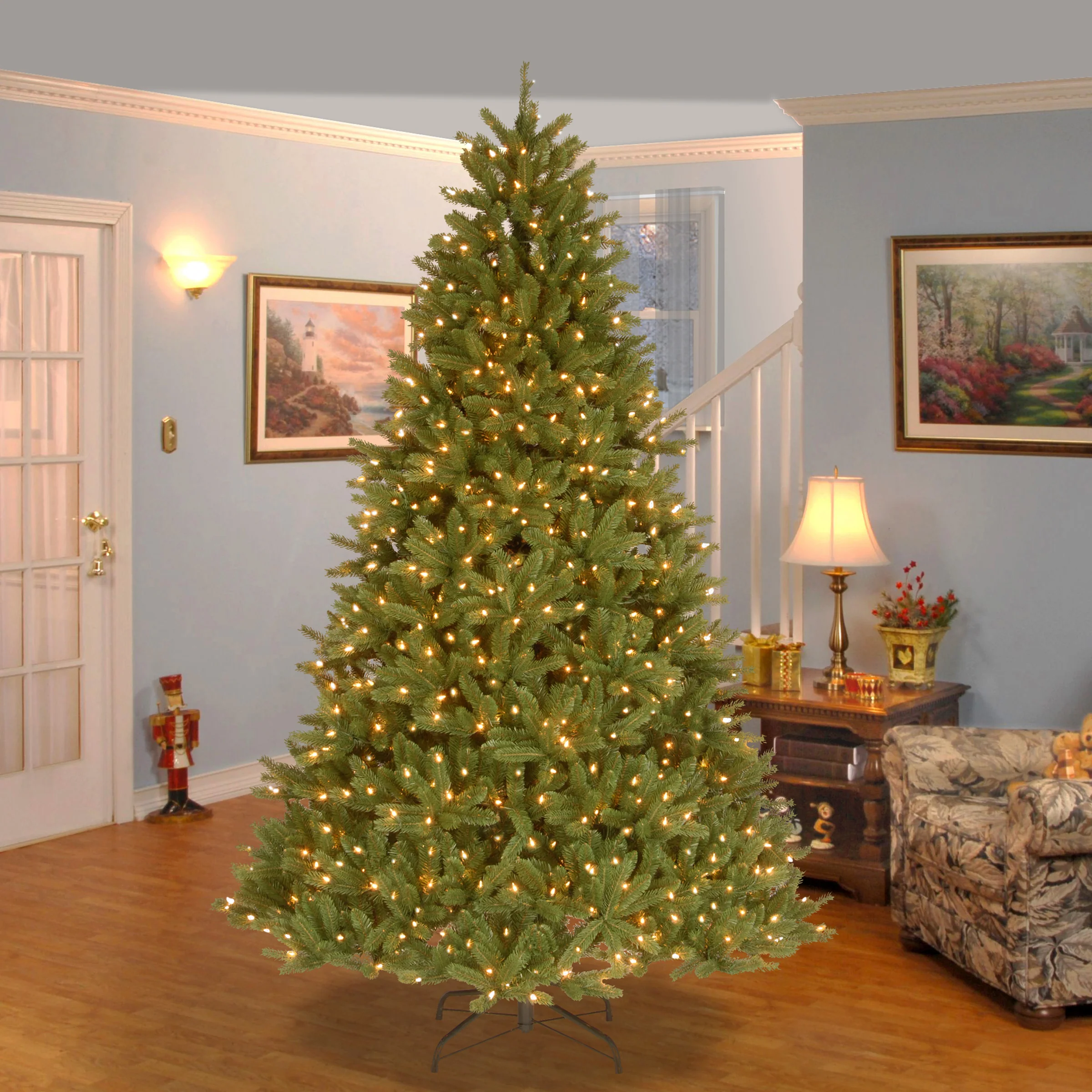 7.5 ft. Pre-Lit Grande Fir Medium Tree with Clear Lights, Plug-In - Image 6