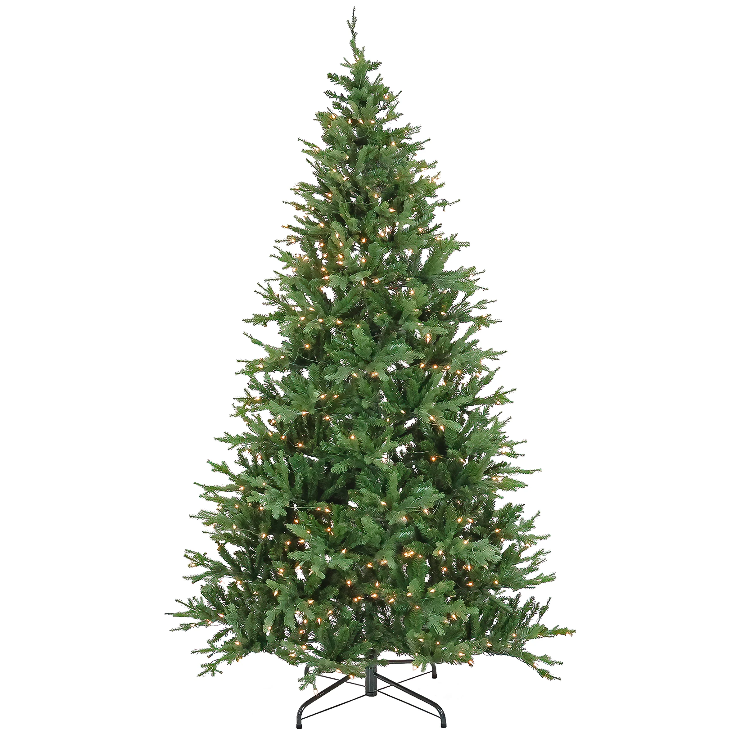 7.5 ft. Pre-Lit Hubert Fir Tree with Clear Lights