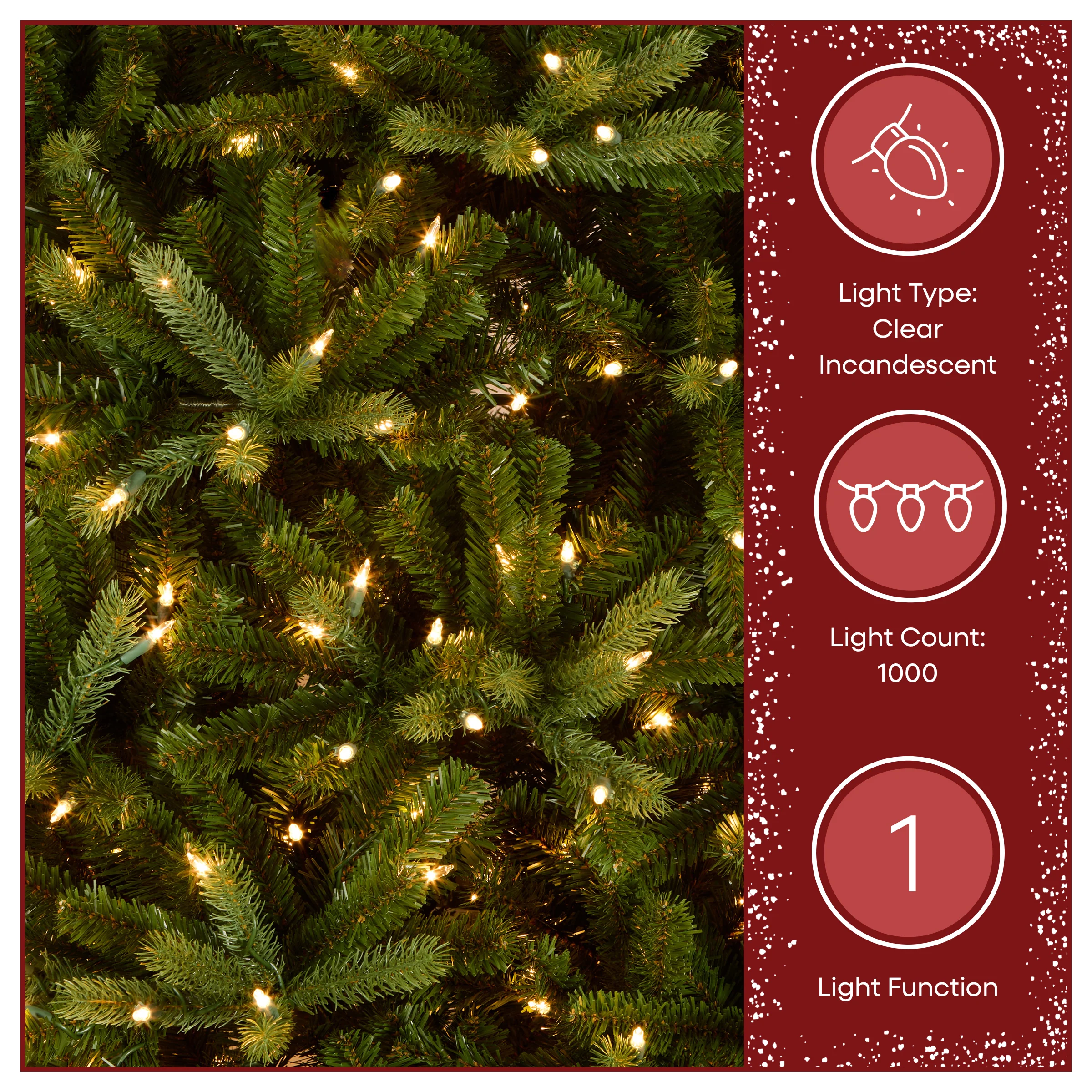 7.5 ft. Pre-Lit Jersey Fraser Fir Medium Tree with Clear Lights - Image 6
