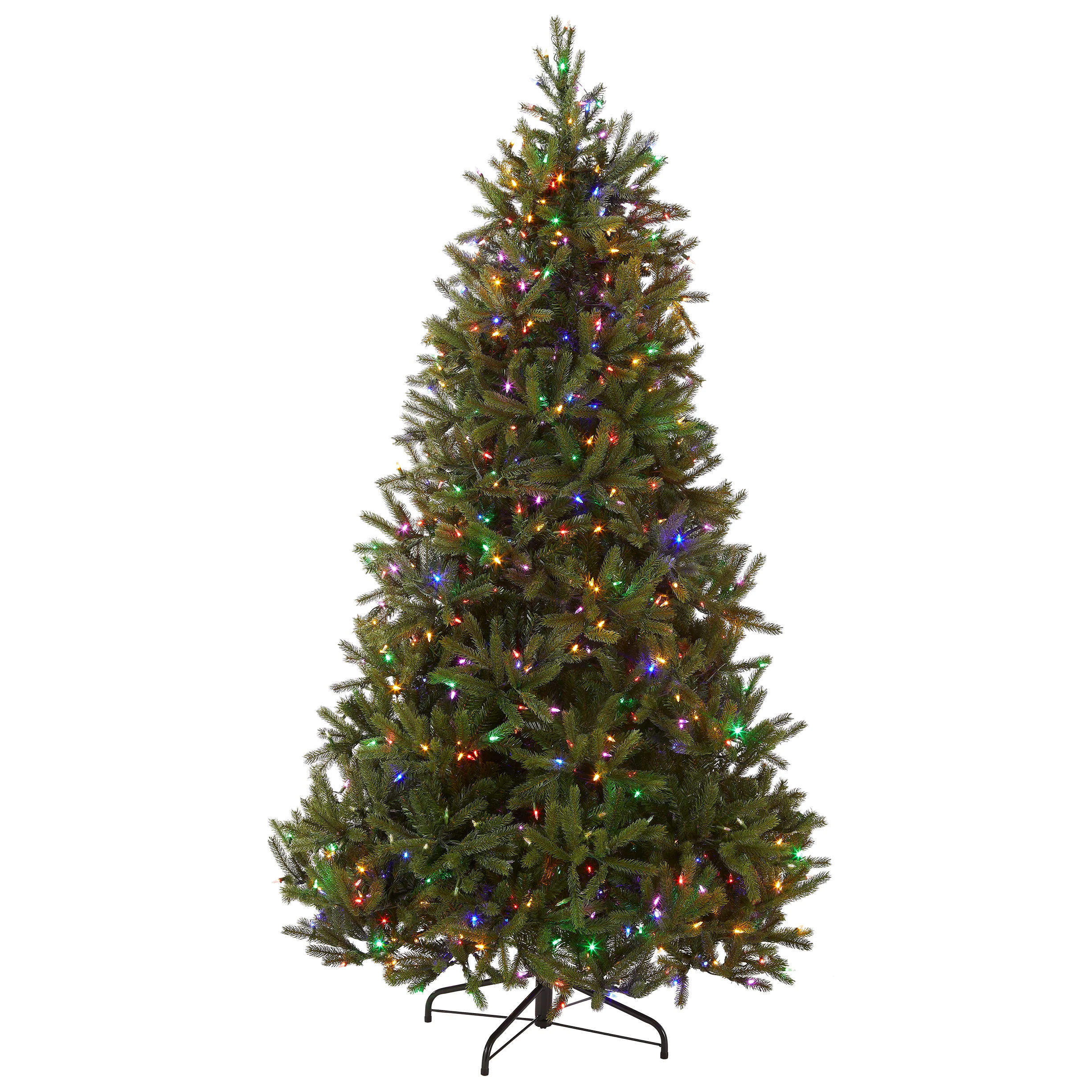 7.5 ft. Pre-Lit Jersey Fraser Fir Medium Tree with Dual Color LED Lights, Plug-In - Image 5
