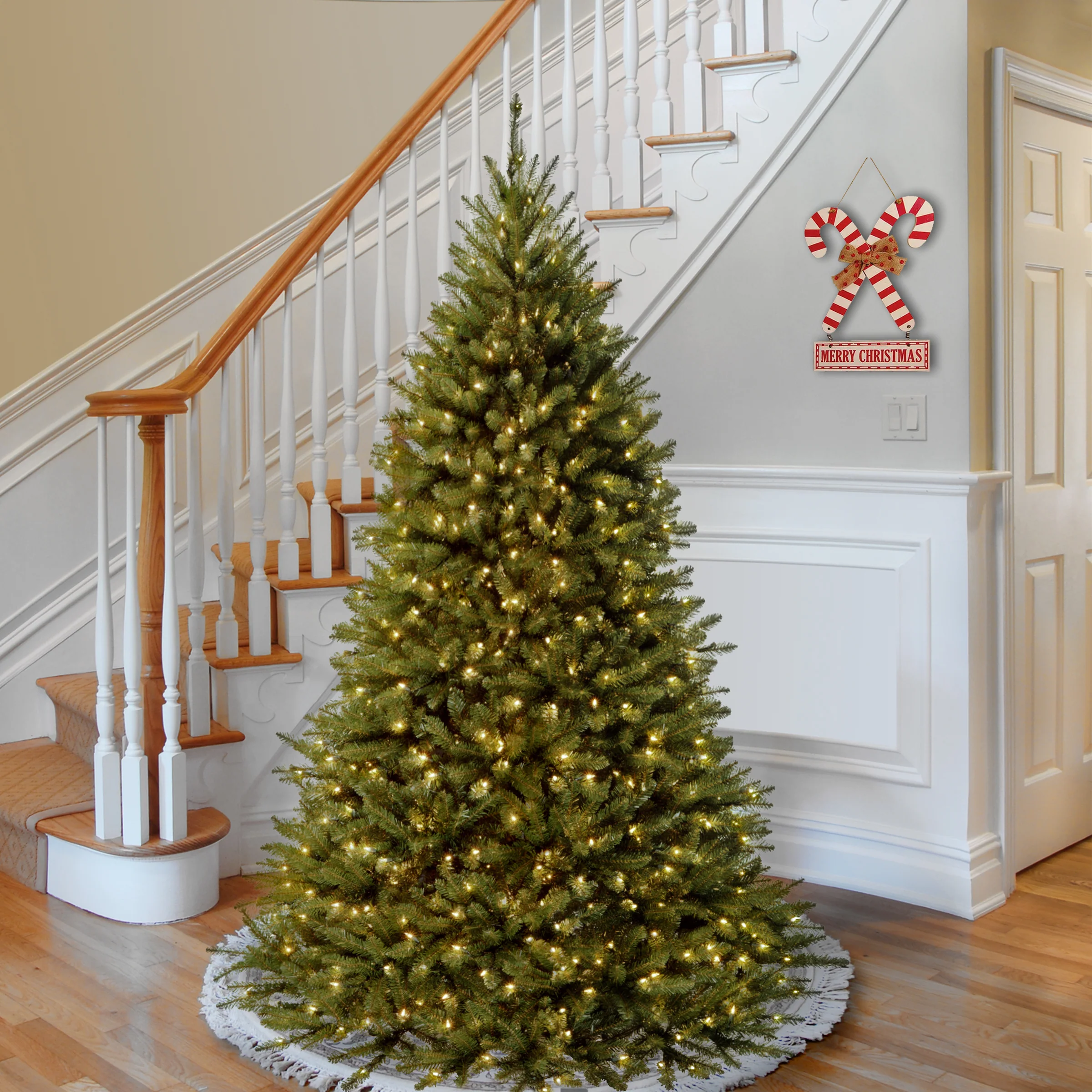 7.5 ft. Pre-Lit Kingswood Fir Tree with PowerConnect Dual Color LED Lights, Plug-In - Image 7