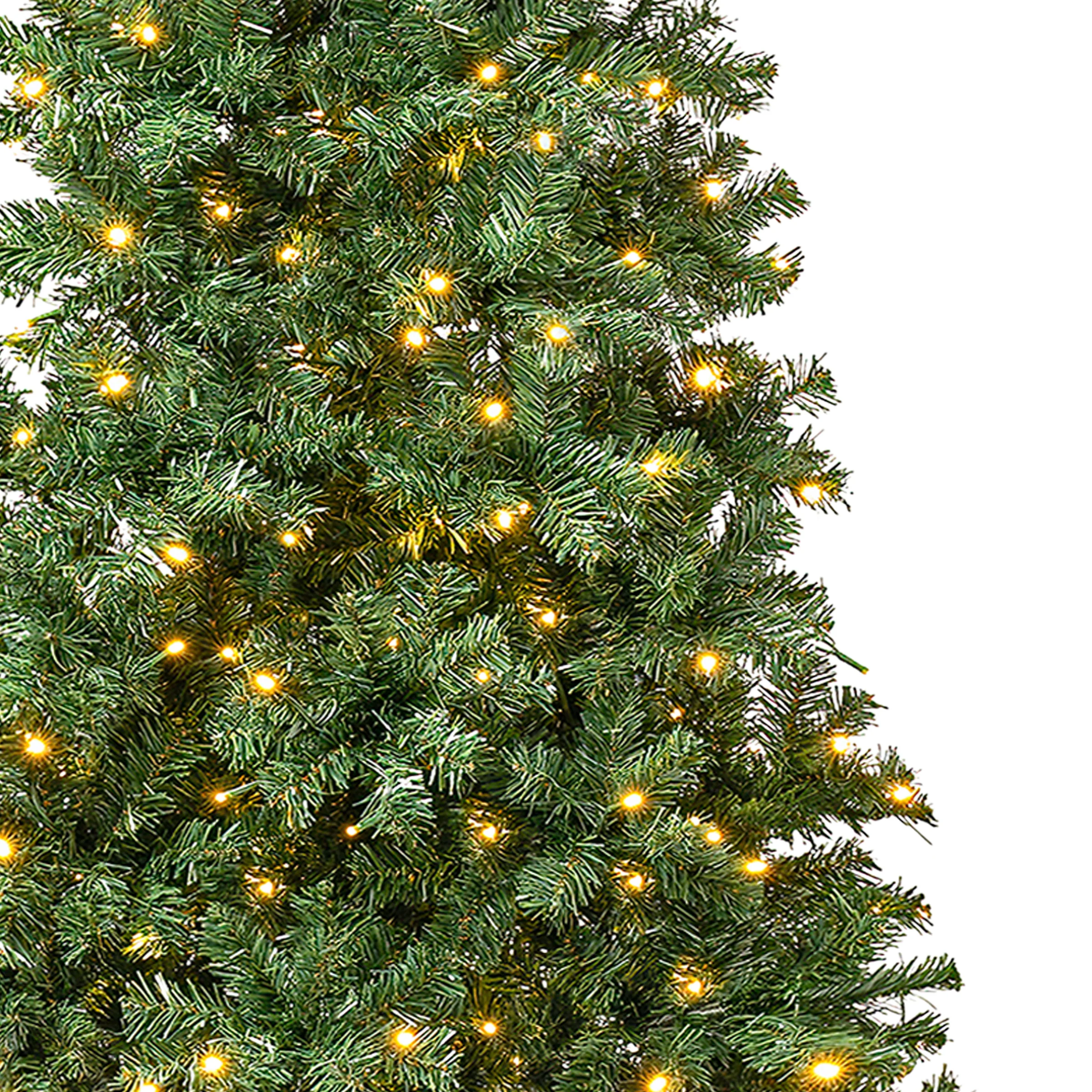 7.5 ft. Pre-Lit Linden Spruce Slim Tree with LED Lights, Plug-In - Image 3