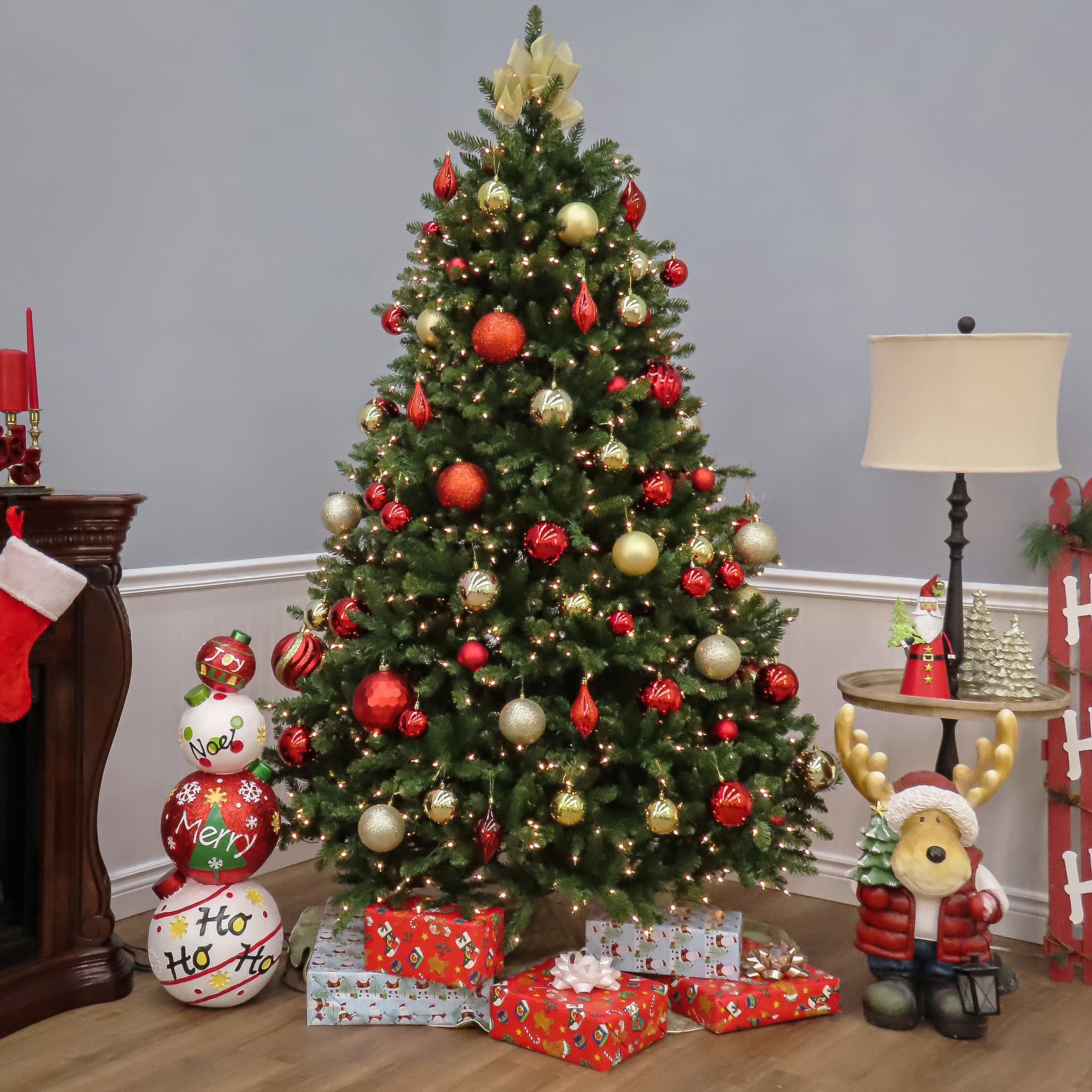 7.5 ft. Pre-Lit Natural Fraser Fir Tree with Clear Lights, Plug-In - Image 5