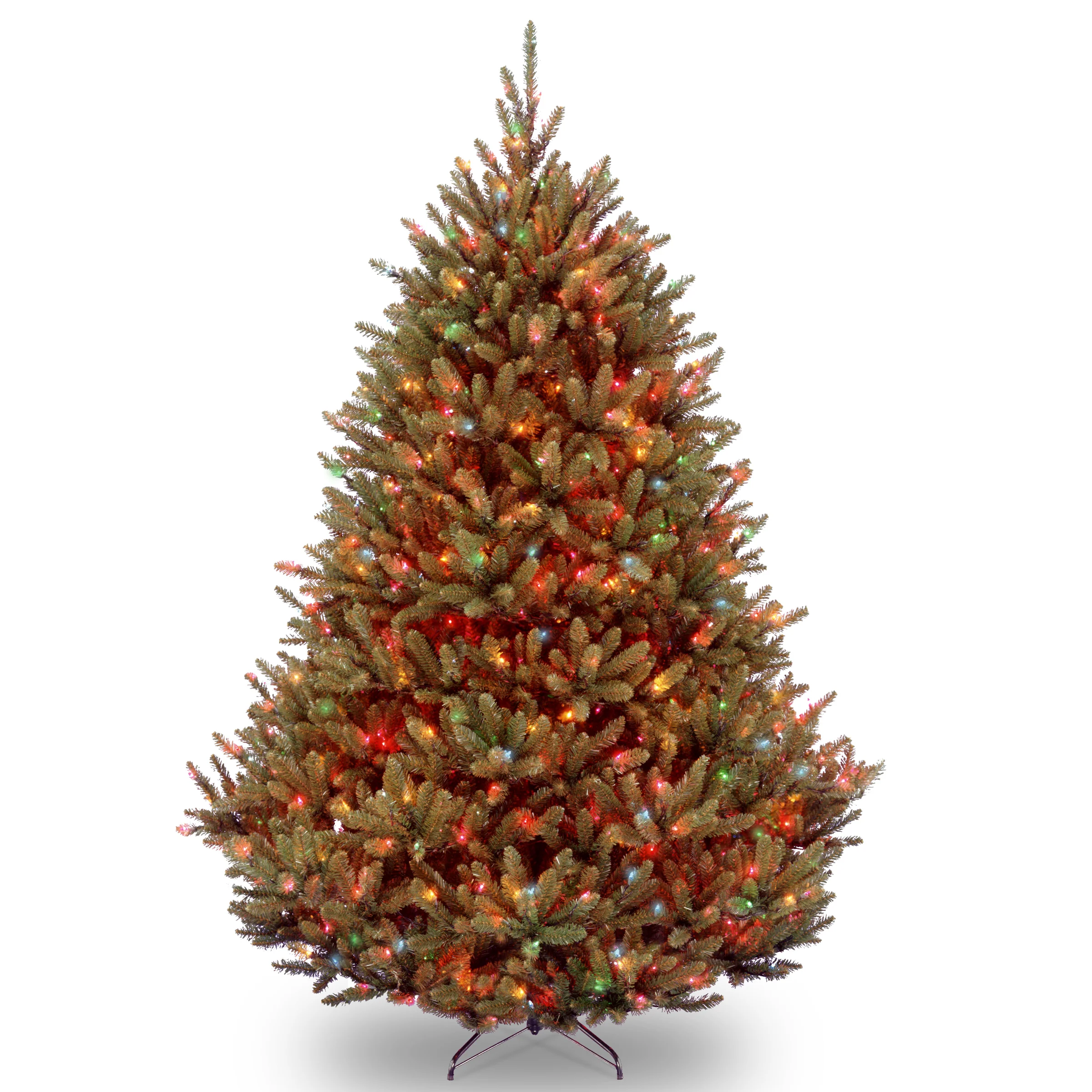 7.5 ft. Pre-Lit Natural Fraser Fir Tree with Multicolor Lights, Plug-In