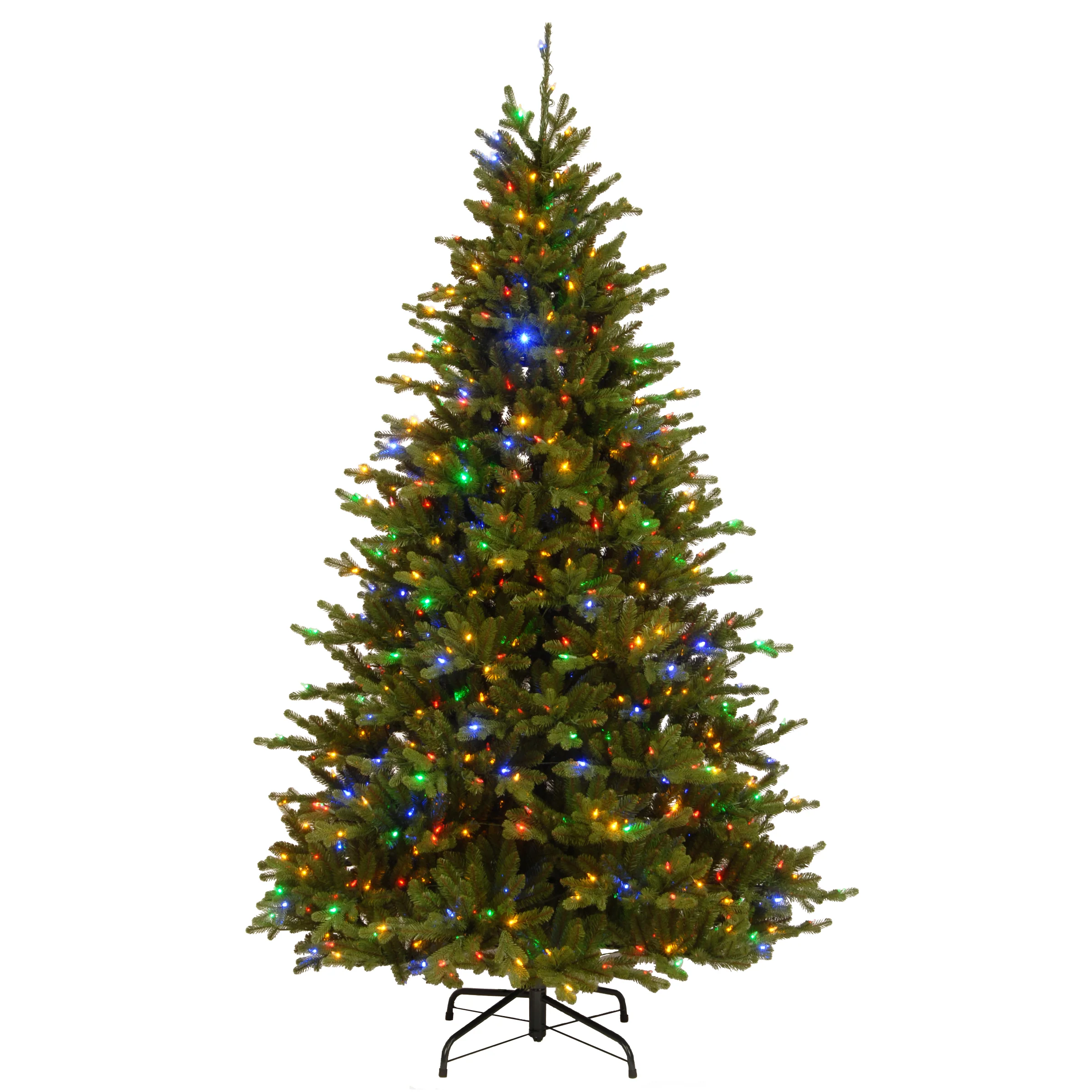 7.5 ft. Pre-Lit Neshanic Valley Spruce Tree with Dual Color LED Lights - Image 2