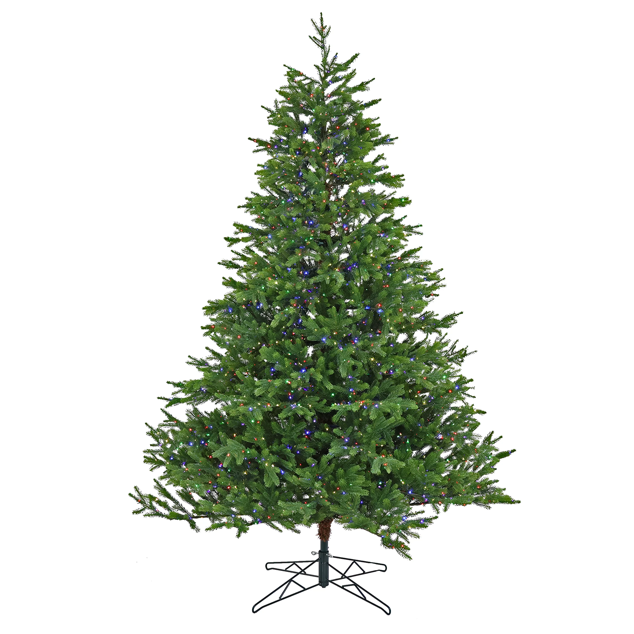 7.5 ft. Pre-Lit Noble Fir Tree with Dual Color Changing Rice Lights - Image 3