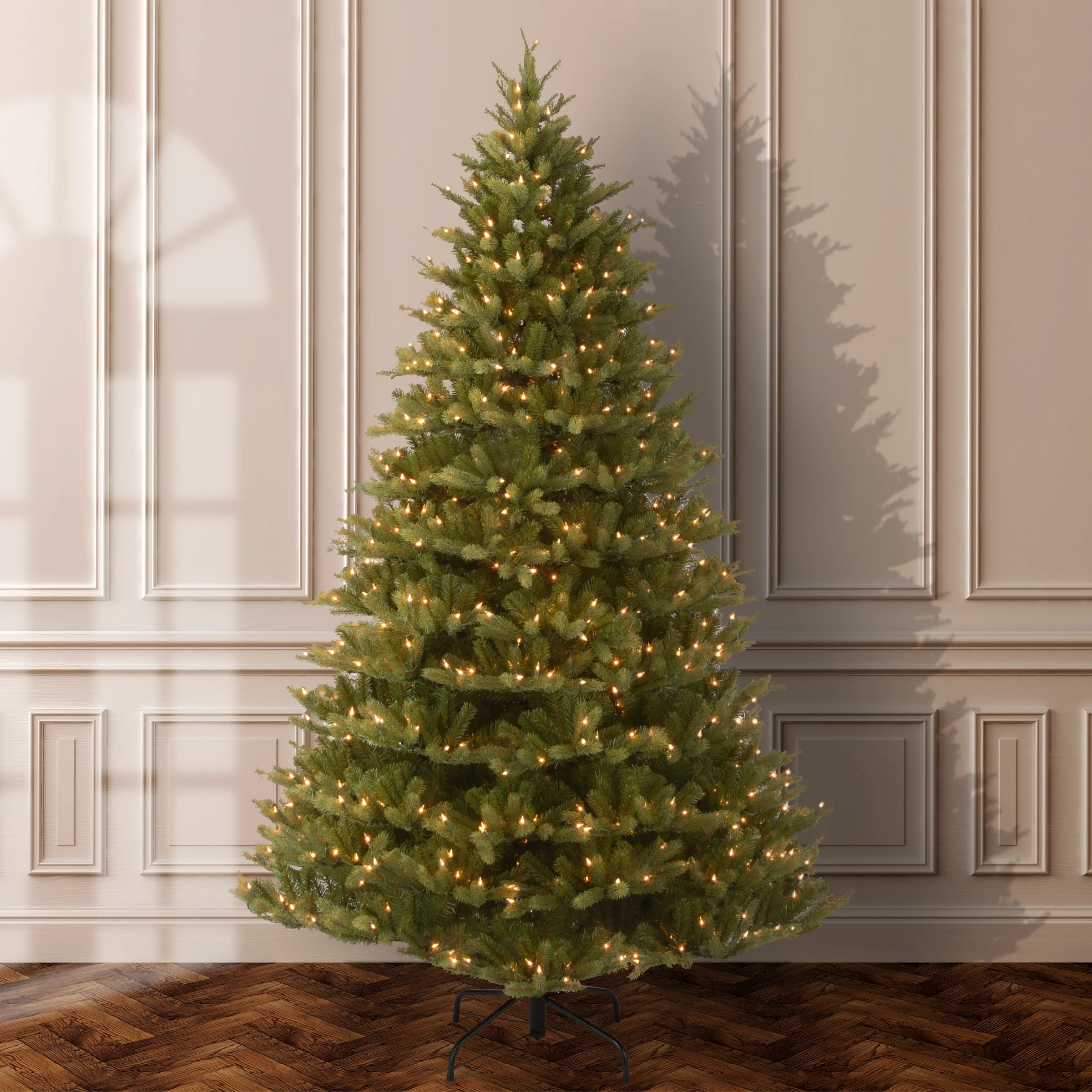 7.5 ft. Pre-Lit Normandy Fir Tree with Clear Lights - Image 2