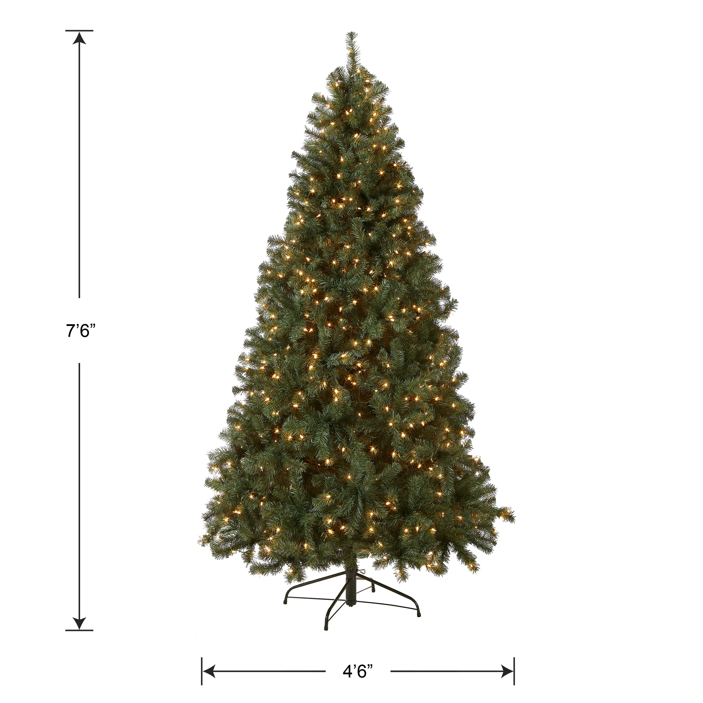 7.5 ft. Pre-Lit North Valley Spruce Blue Tree with Clear Lights, Plug-In - Image 5