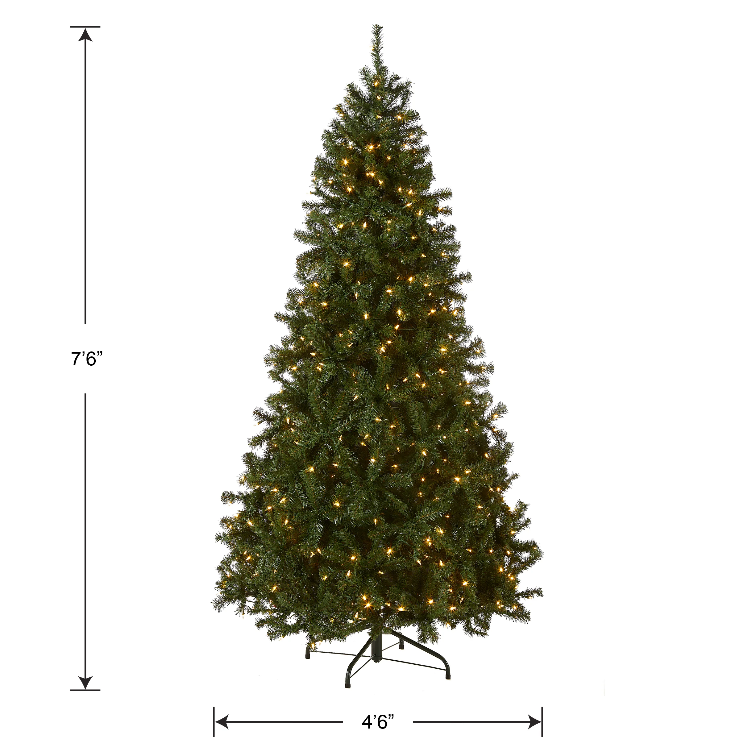 7.5 ft. Pre-Lit North Valley Spruce Tree with Dual Color LED Lights, Plug-In - Image 5