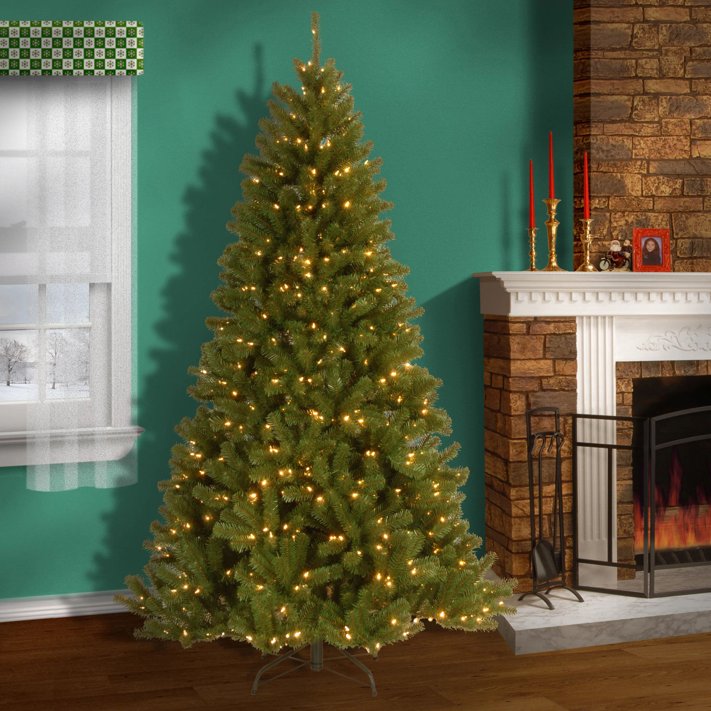 7.5 ft. Pre-Lit North Valley Spruce Tree with PowerConnect Dual Color LED Lights, Plug-In - Image 15