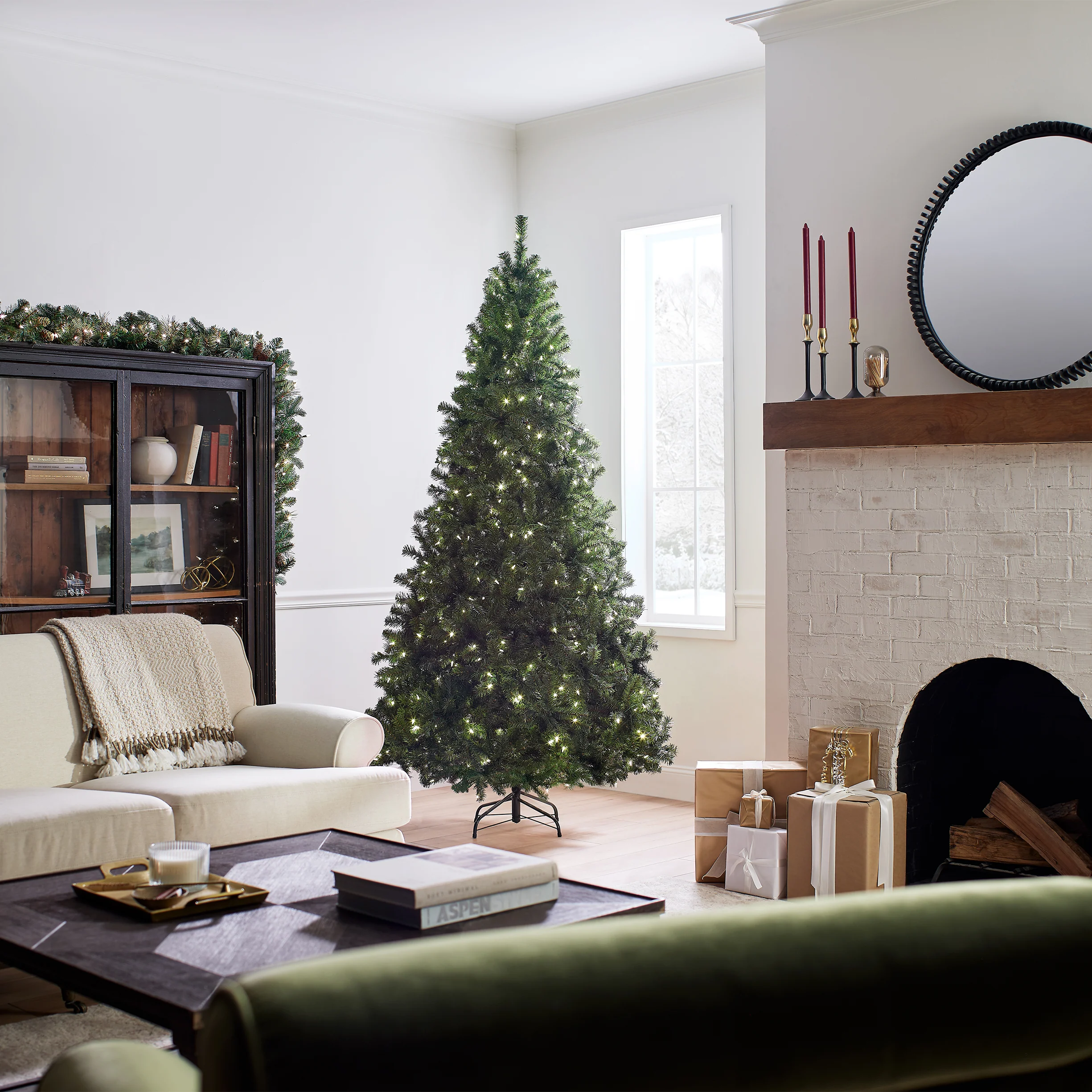 7.5 ft. Pre-Lit North Valley Spruce Tree with PowerConnect Dual Color LED Lights, Plug-In - Image 8